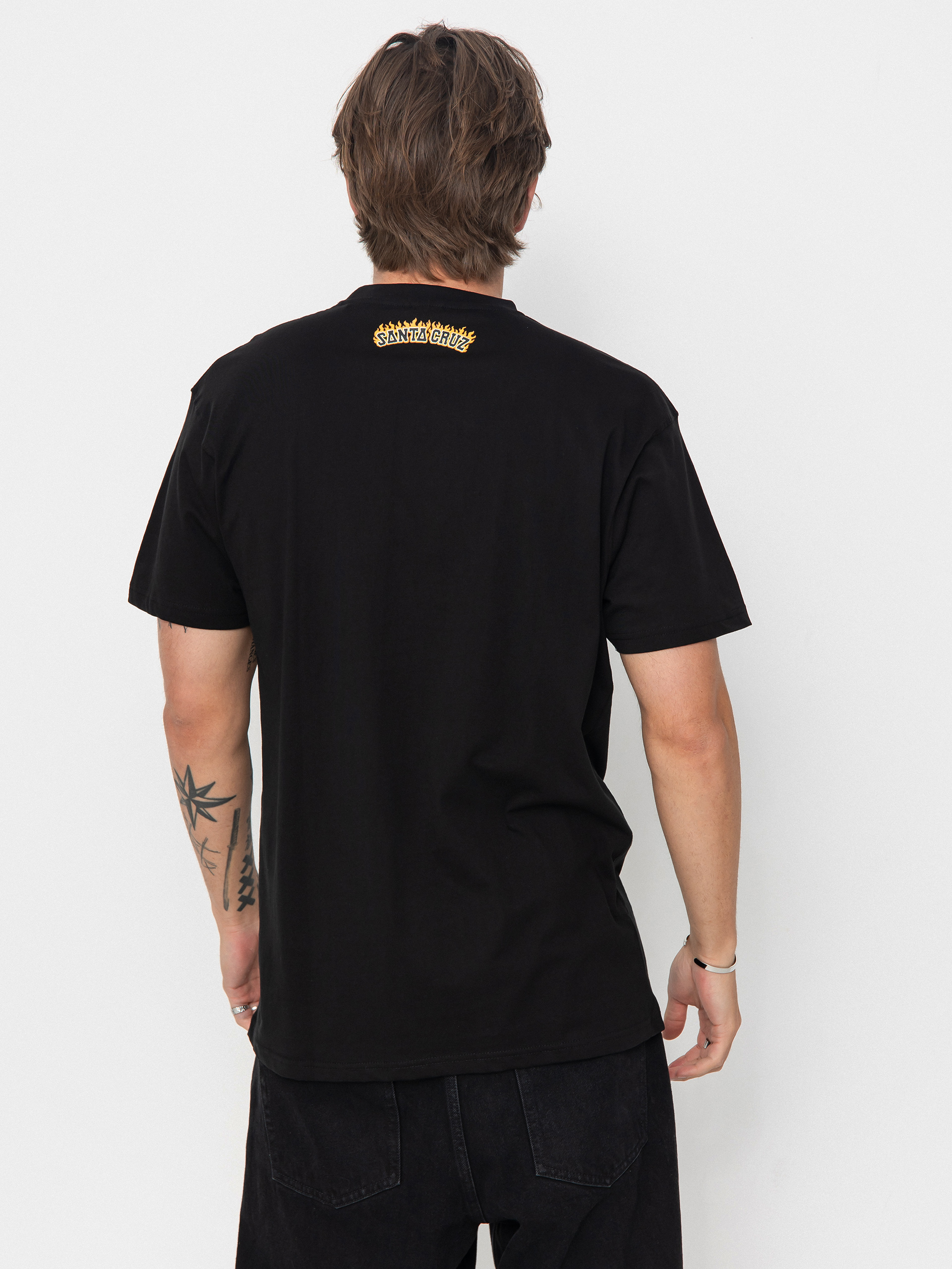 Тениска Santa Cruz Burnt Bone Hand (black)