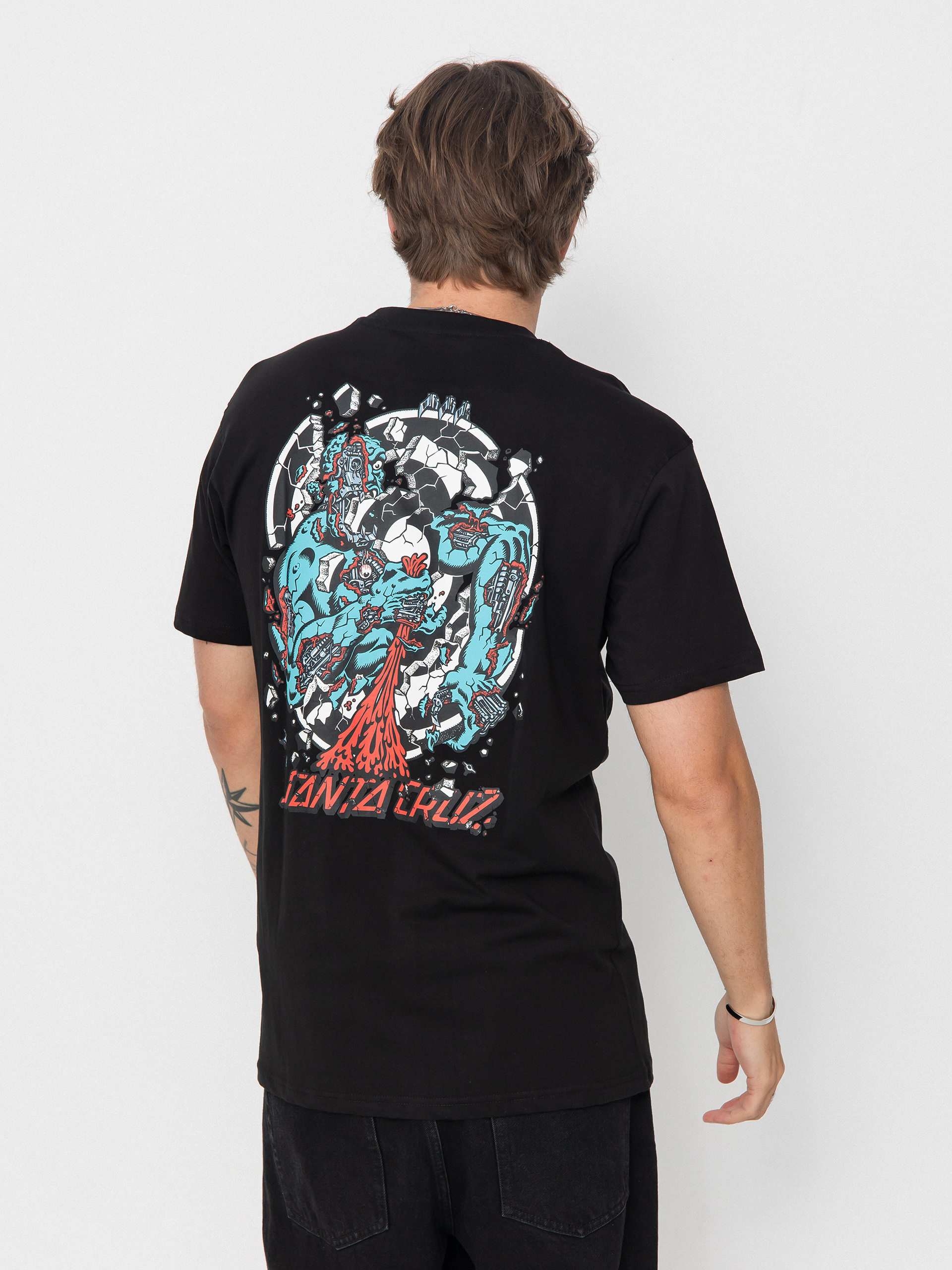 Тениска Santa Cruz Roskopp Dissect Strip (black)