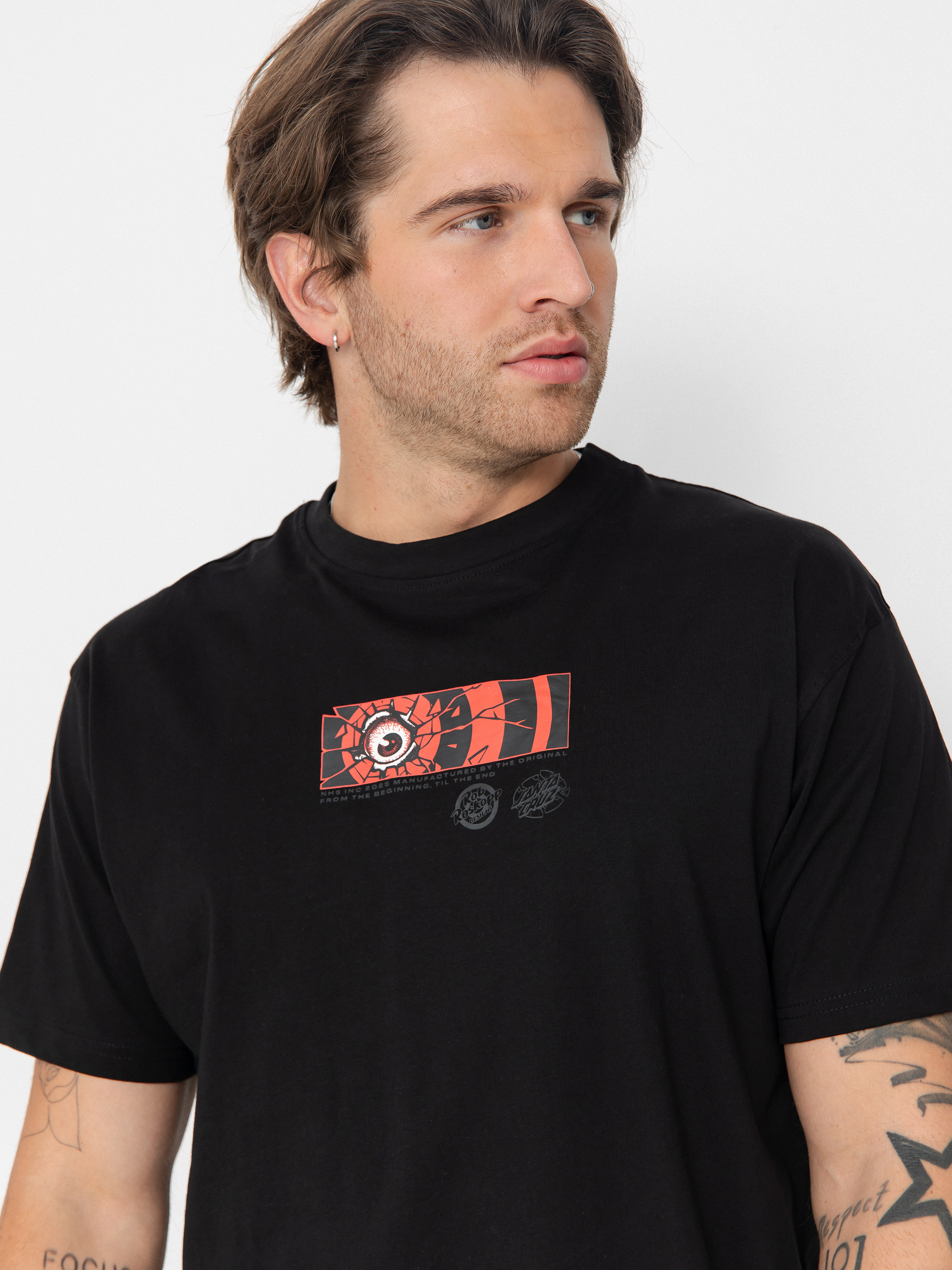 Тениска Santa Cruz Roskopp Dissect Strip (black)