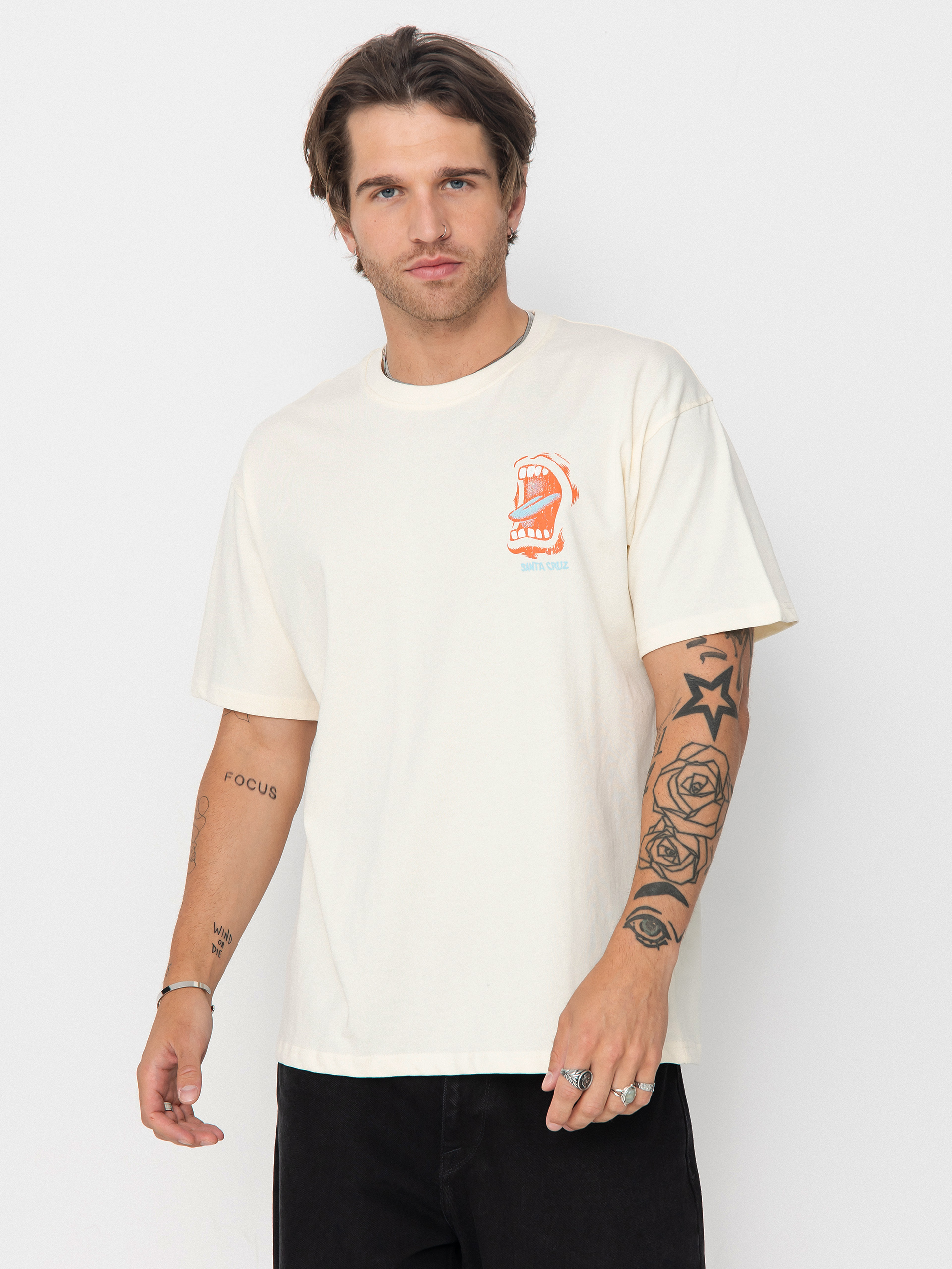 Тениска Santa Cruz VTG Screaming Connect (unbleached cotton)