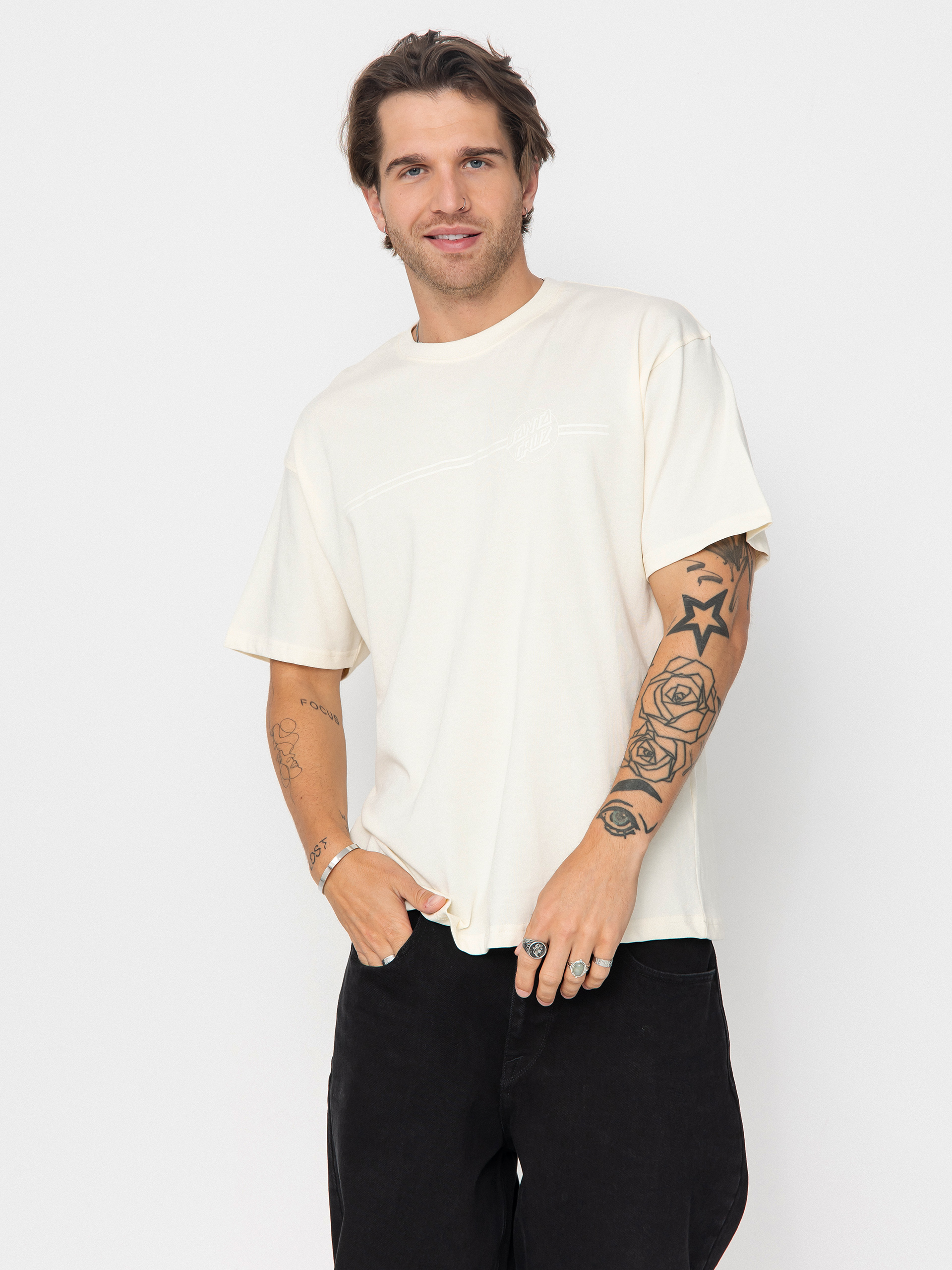 Тениска Santa Cruz Tonal Opus Dot Stripe (unbleached cotton)