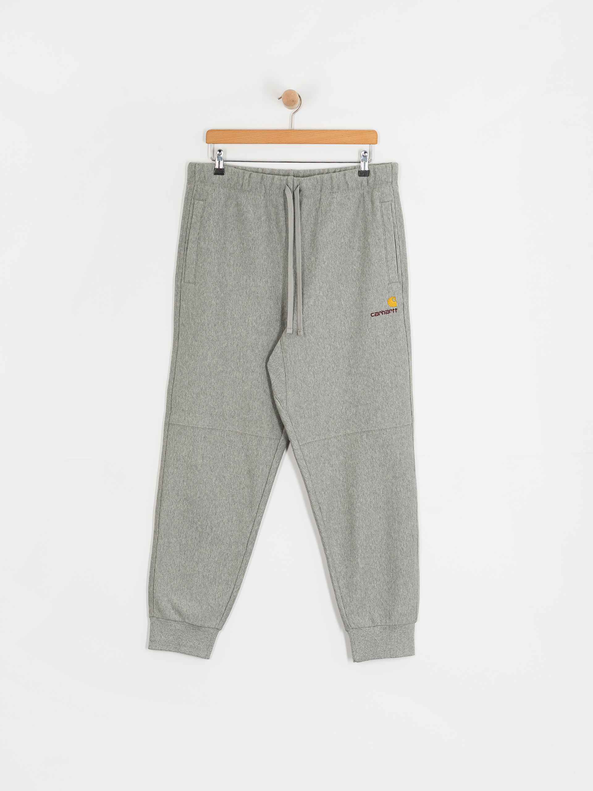 Панталони Carhartt WIP American Script Jogging (grey heather)