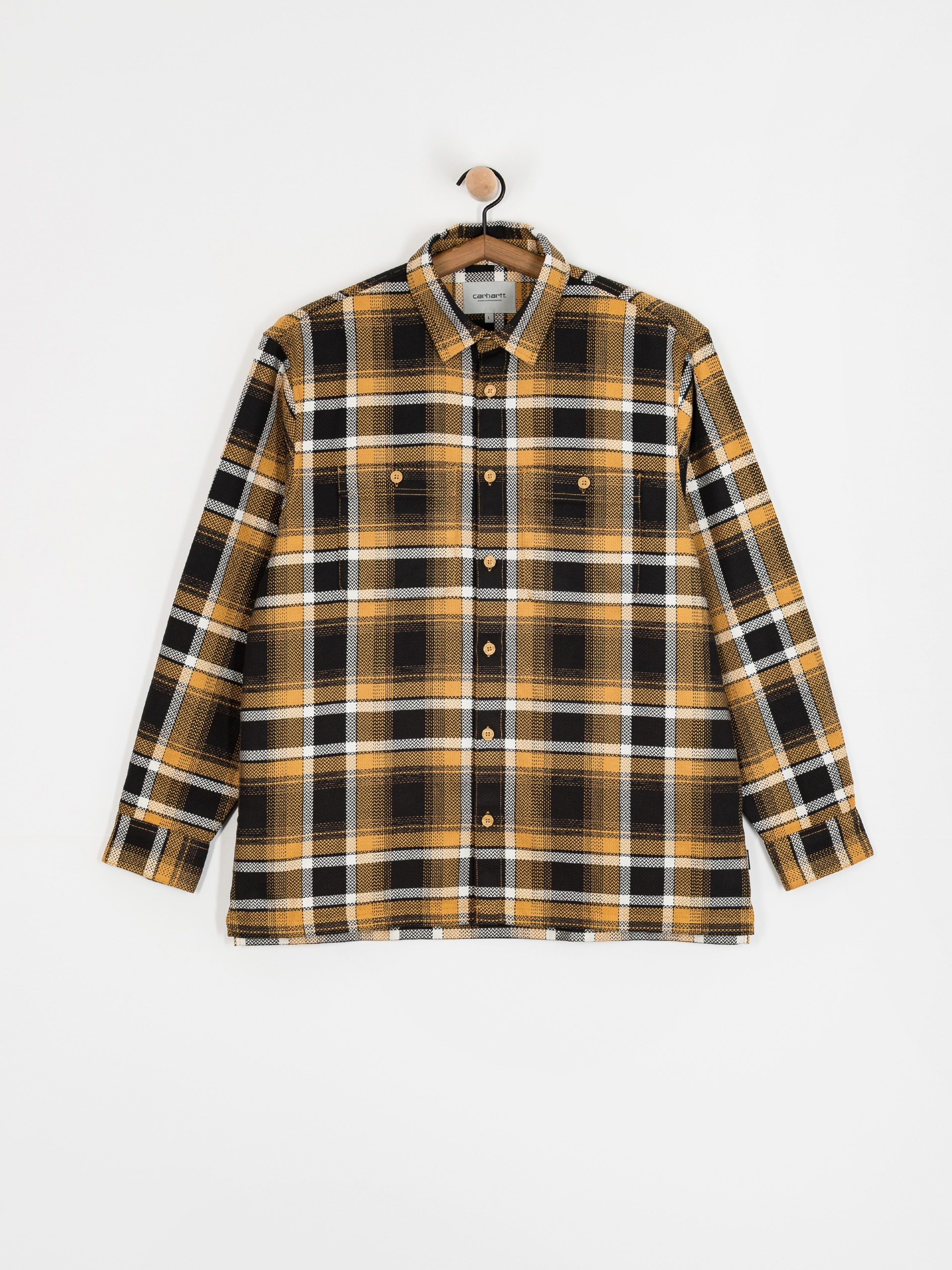 Риза Carhartt WIP Vaughn (vaughn check/dijon)