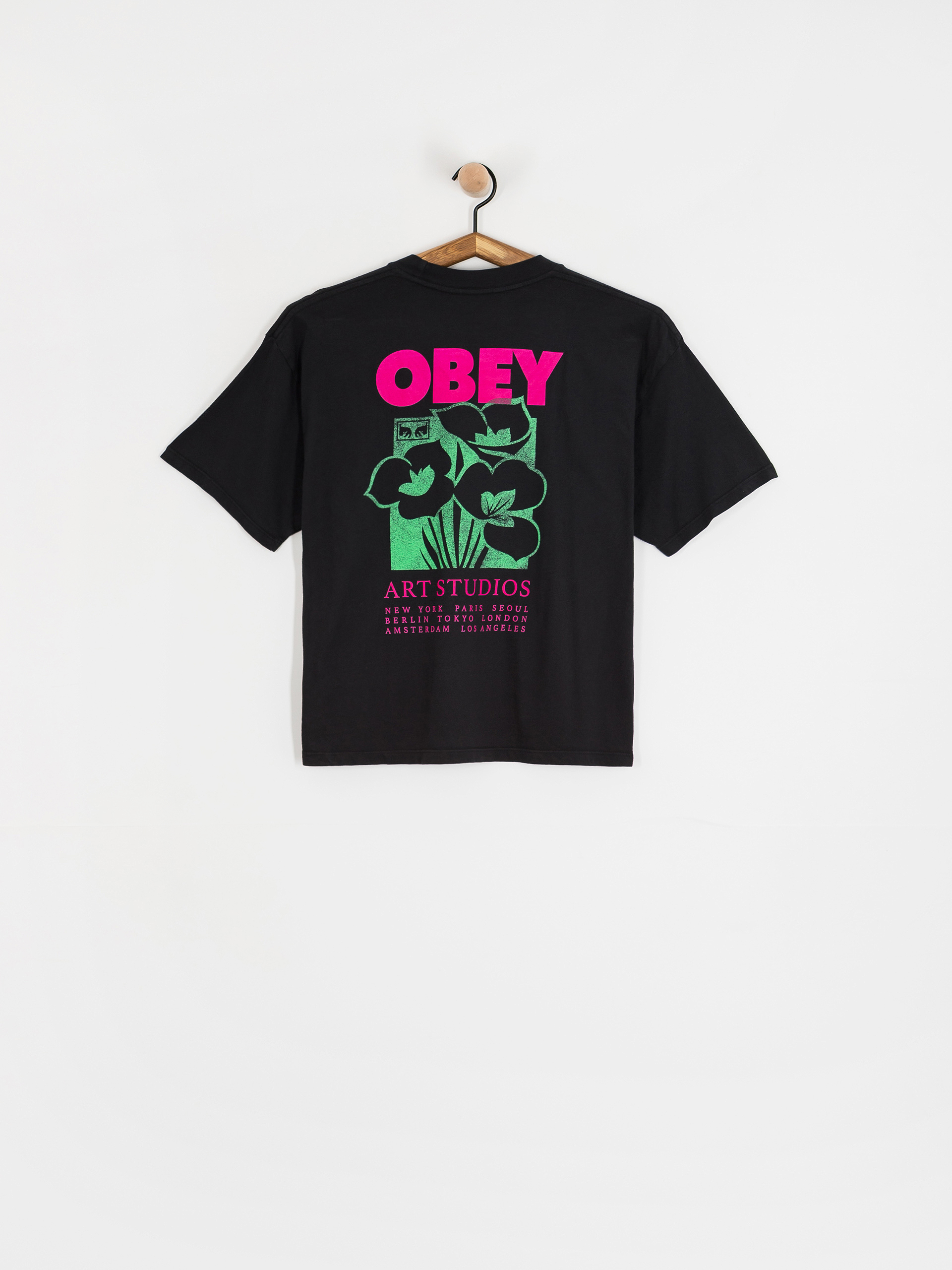 Тениска OBEY Obey Art Studio Flowers Wmn (digital black)