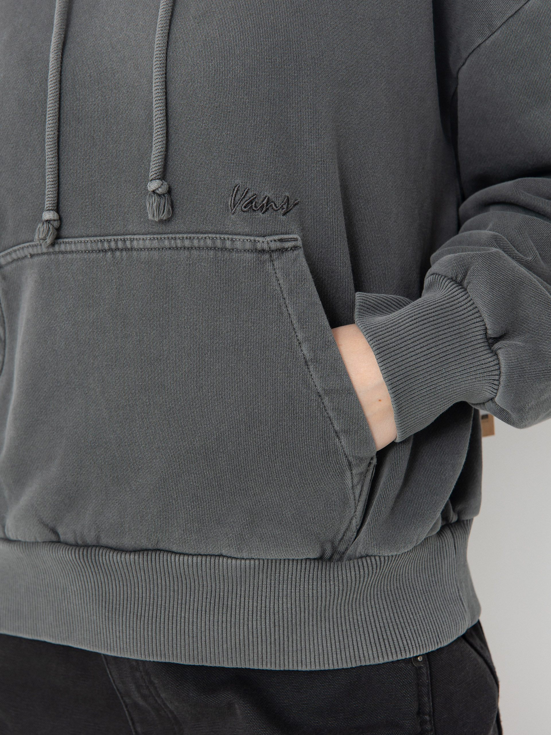 Суитшърт с качулка Vans Retro HD Wmn (mountain essentials asphalt)