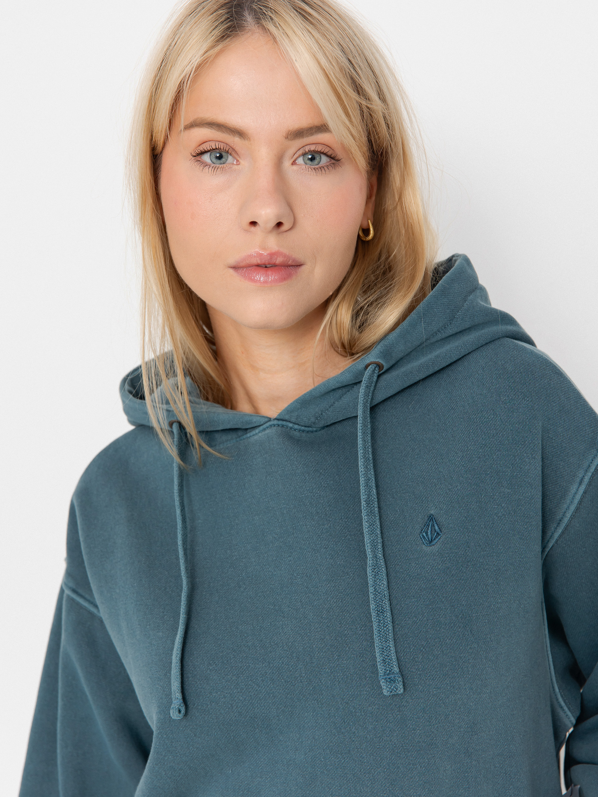 Суитшърт с качулка Volcom Stone Soft HD Wmn (emerald green)