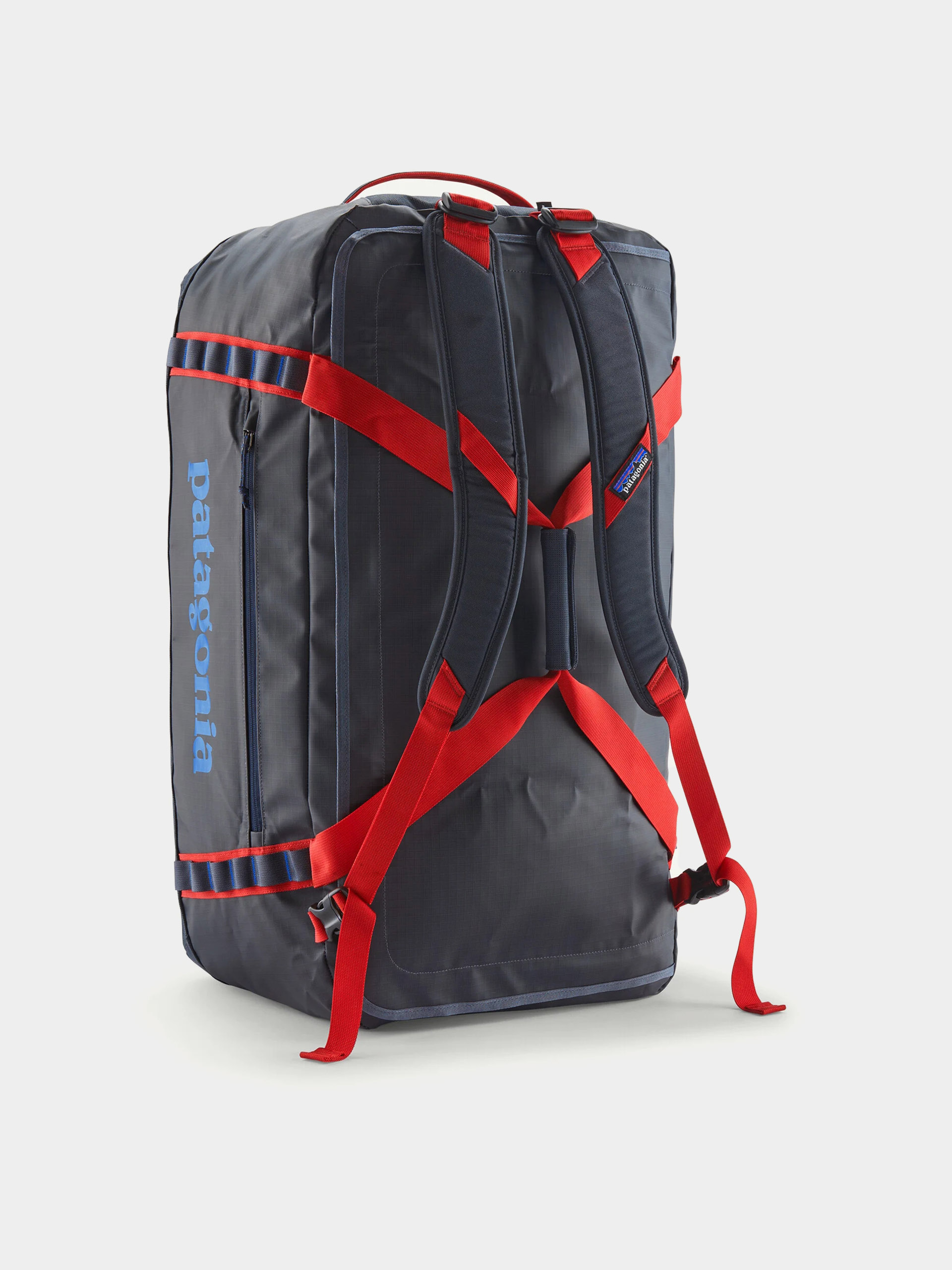 Чанта Patagonia Black Hole Duffel 70L (smolder blue w/amanita red)