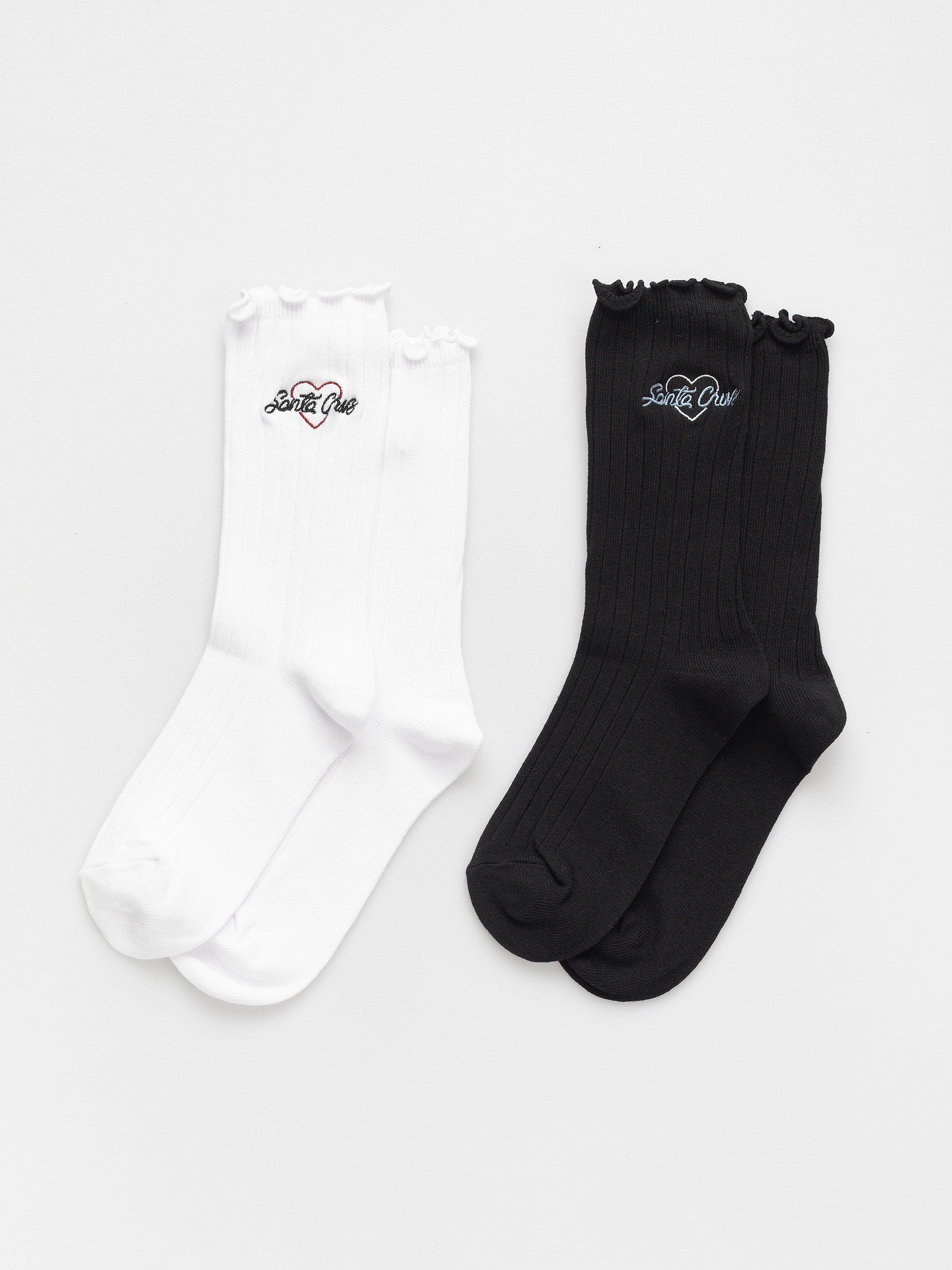 Чорапи Santa Cruz Love Script Socks 2pk Wmn (black & white)