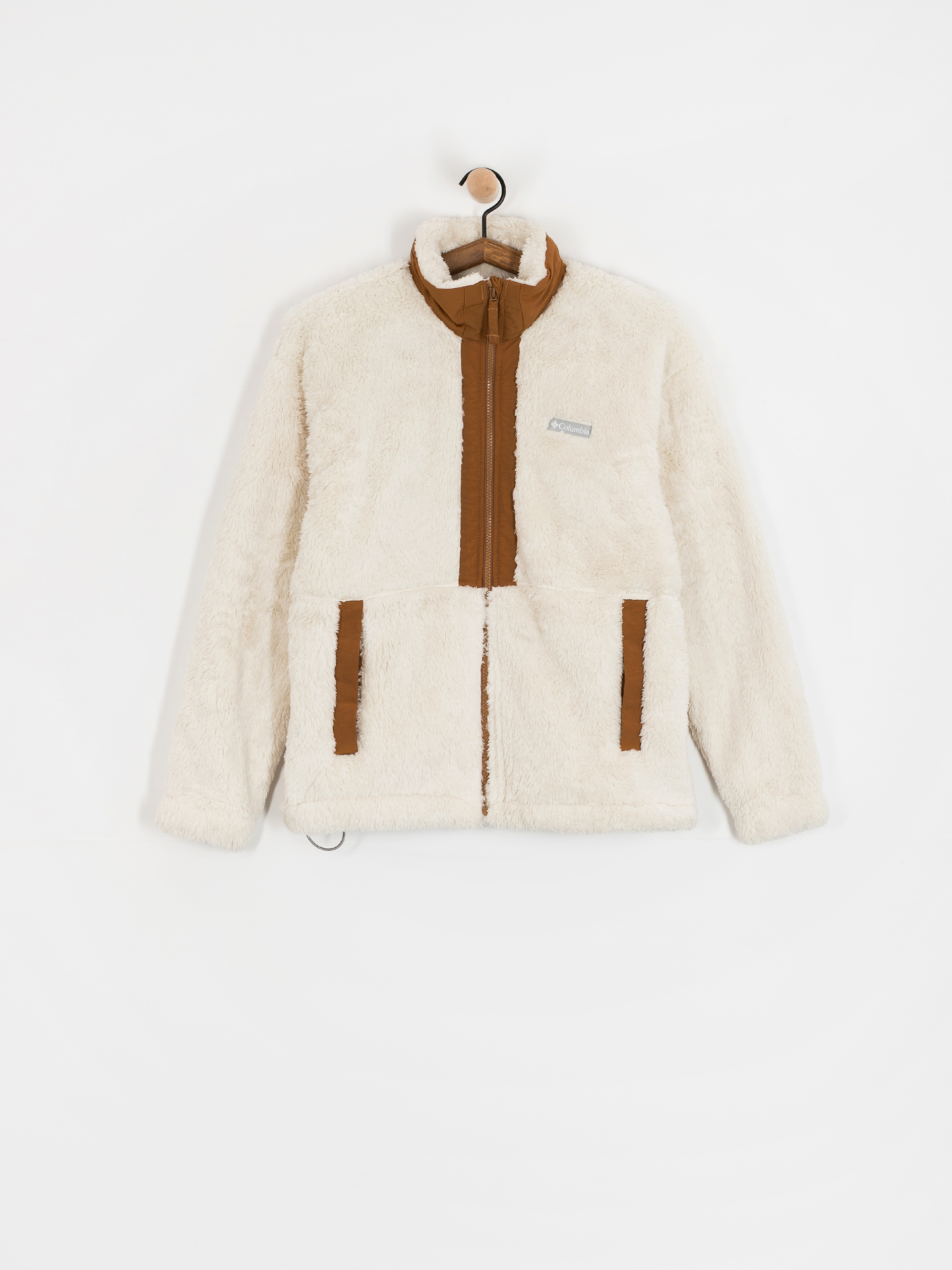 Дамски Поларени суитшърт Columbia Boundless Discovery Sherpa Full Zip II (chalk/camel brown)