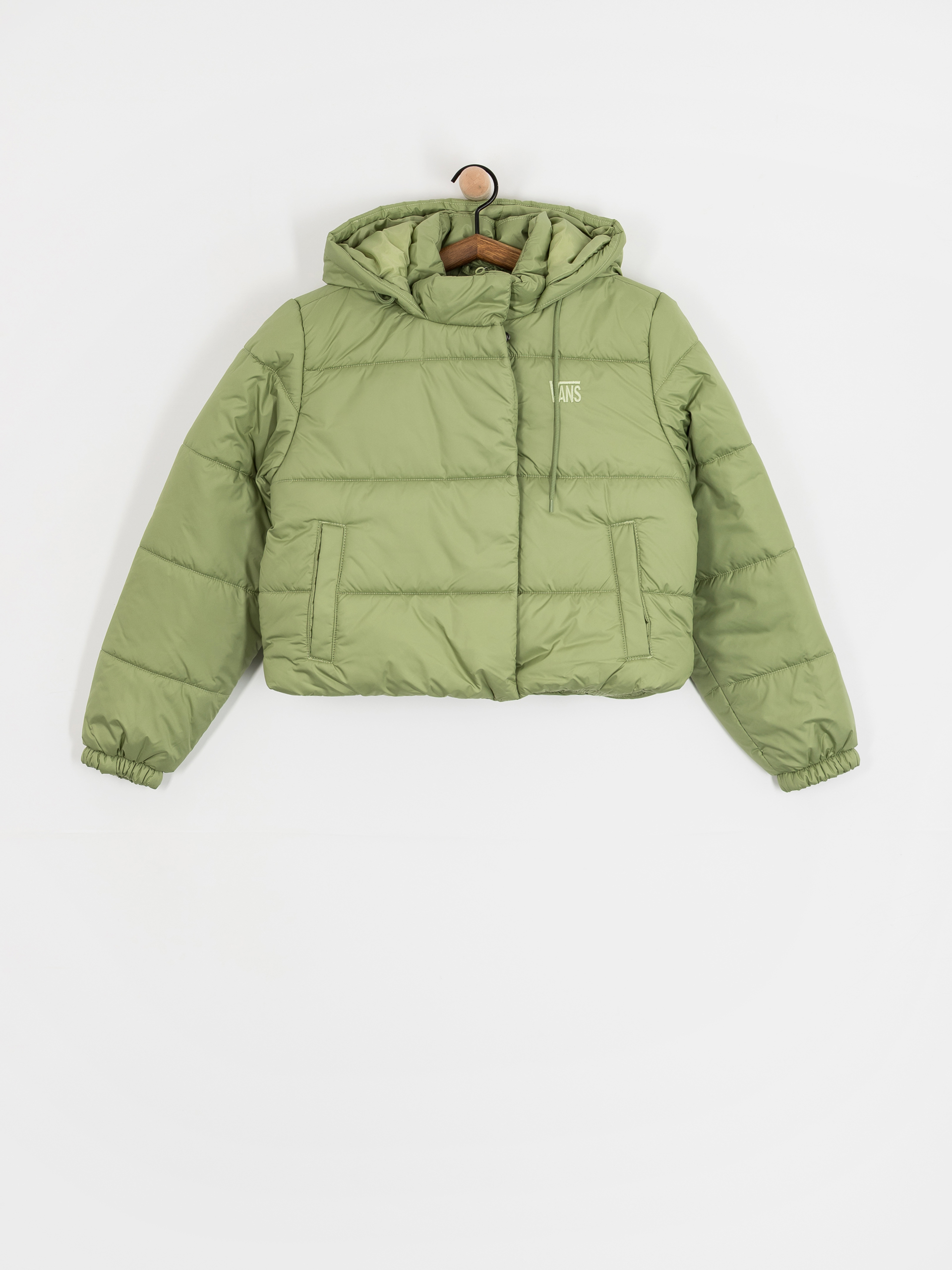 Яке Vans Hillgate Cropped Puffer Wmn (neutral olive)