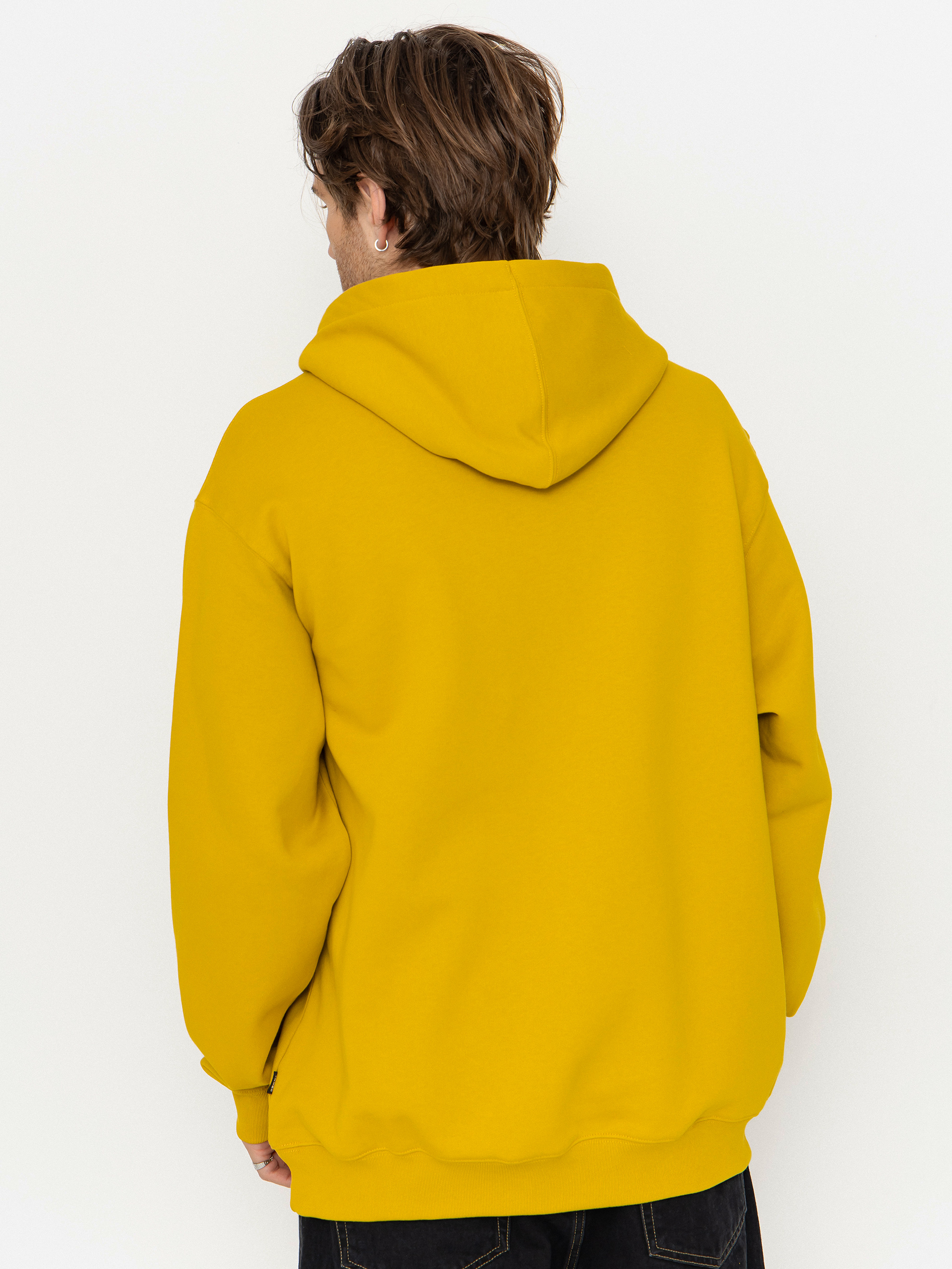 Суитшърт с качулка Vans Left Chest II Loose HD (heritage mustard)