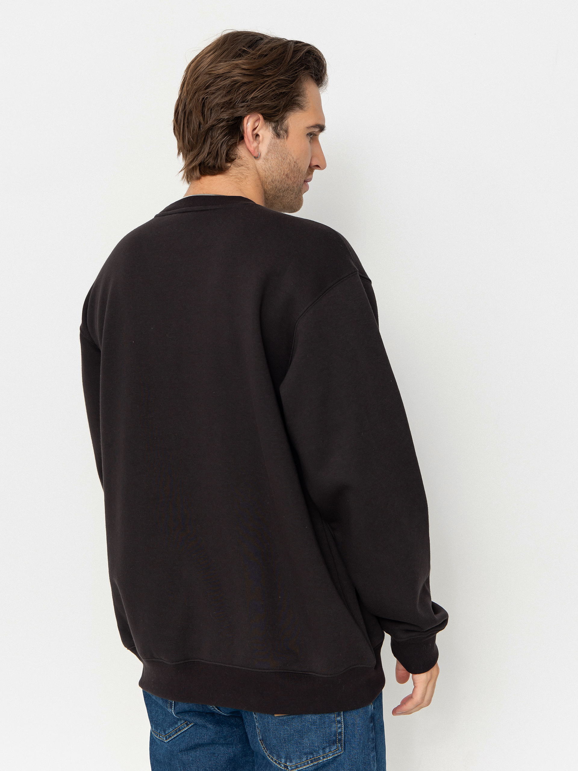 Суитшърт с качулка Vans Classic Oval Crew (black)