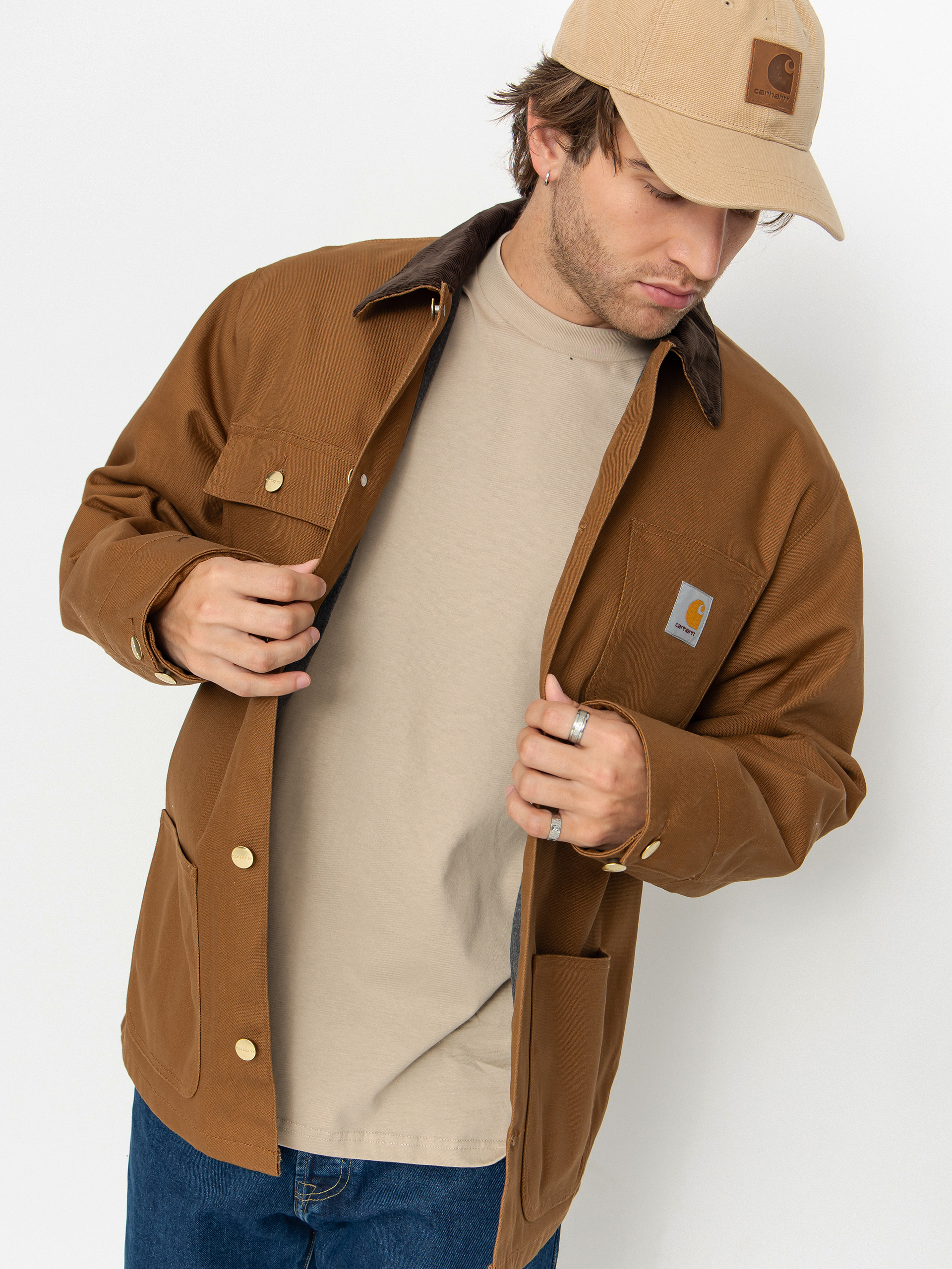 Яке Carhartt WIP Michigan Coat (hamilton brown/tobacco/rigid)