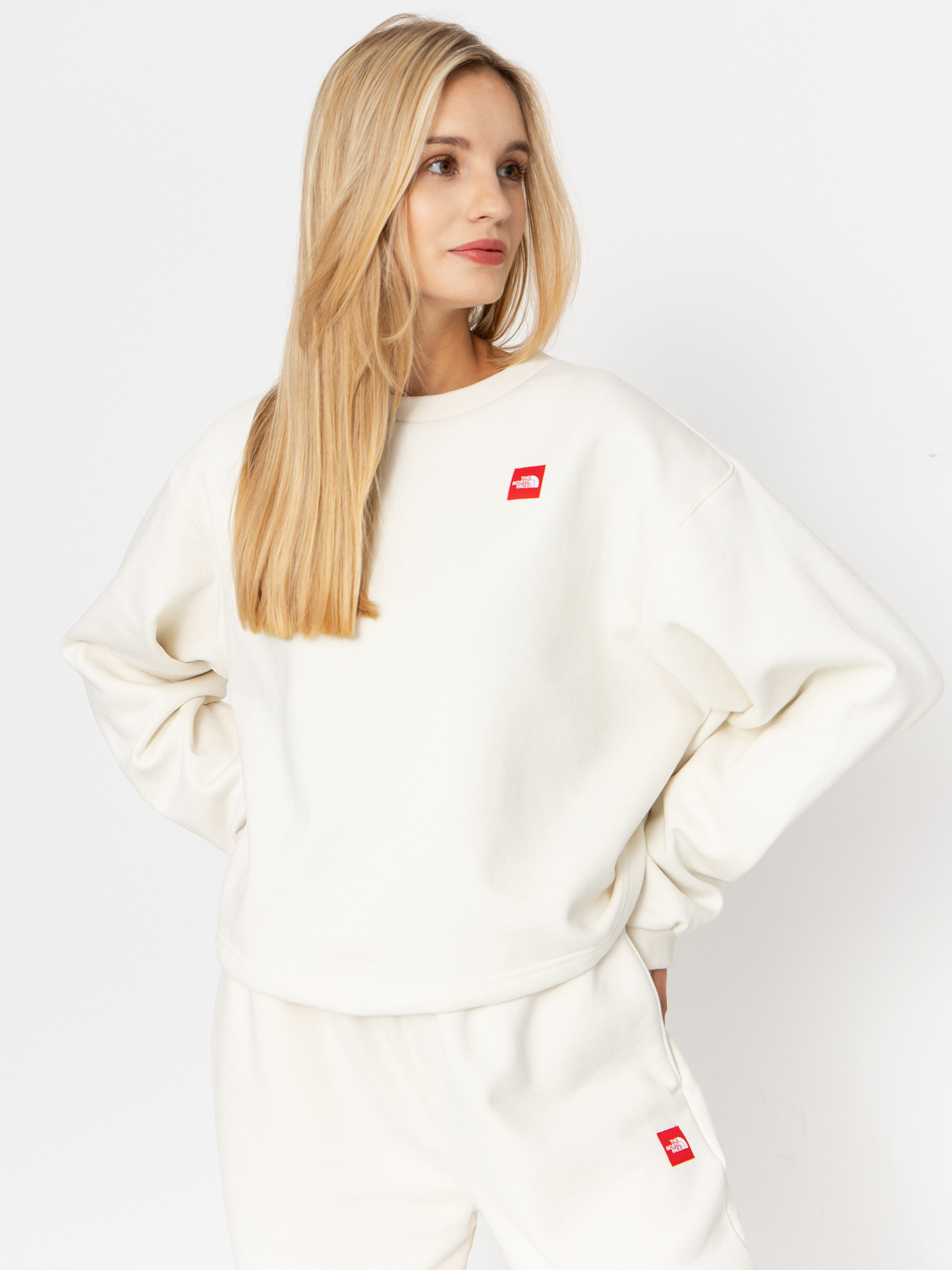 Суитшърт The North Face Red Box (white dune)