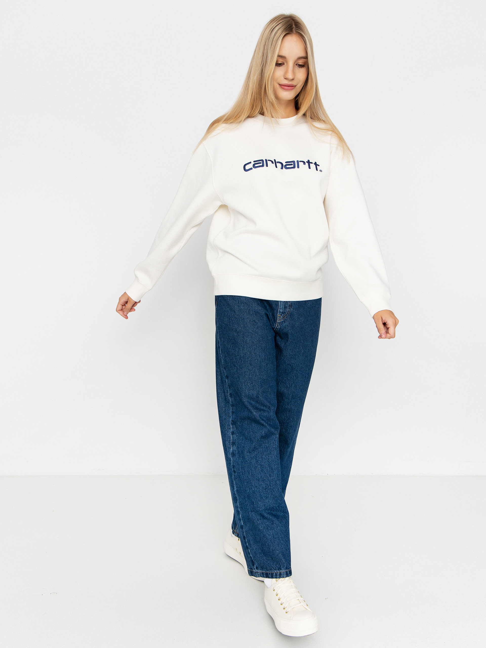 Суитшърт Carhartt WIP Carhartt Wmn (wax/wolfsbane)