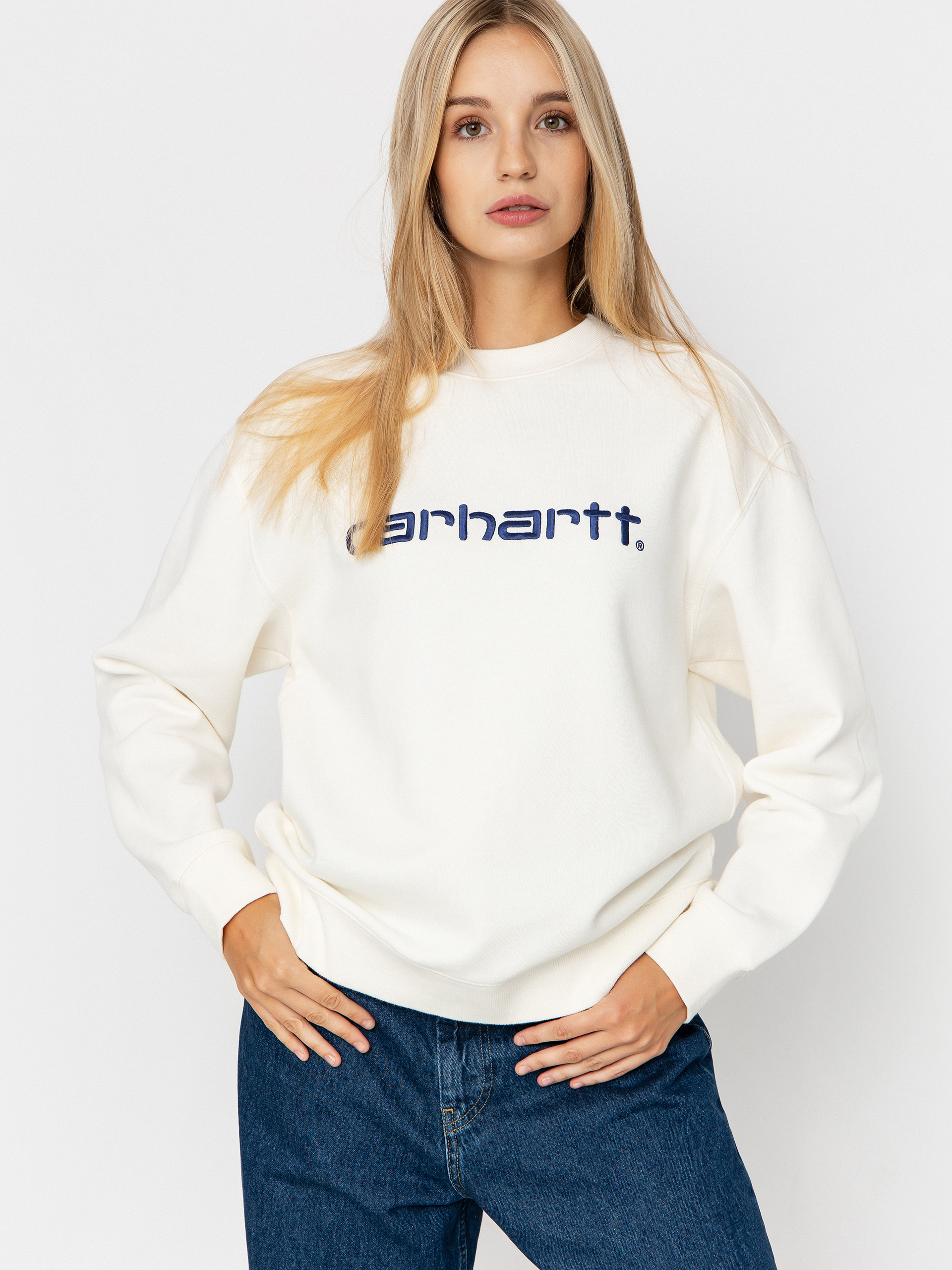 Суитшърт Carhartt WIP Carhartt Wmn (wax/wolfsbane)
