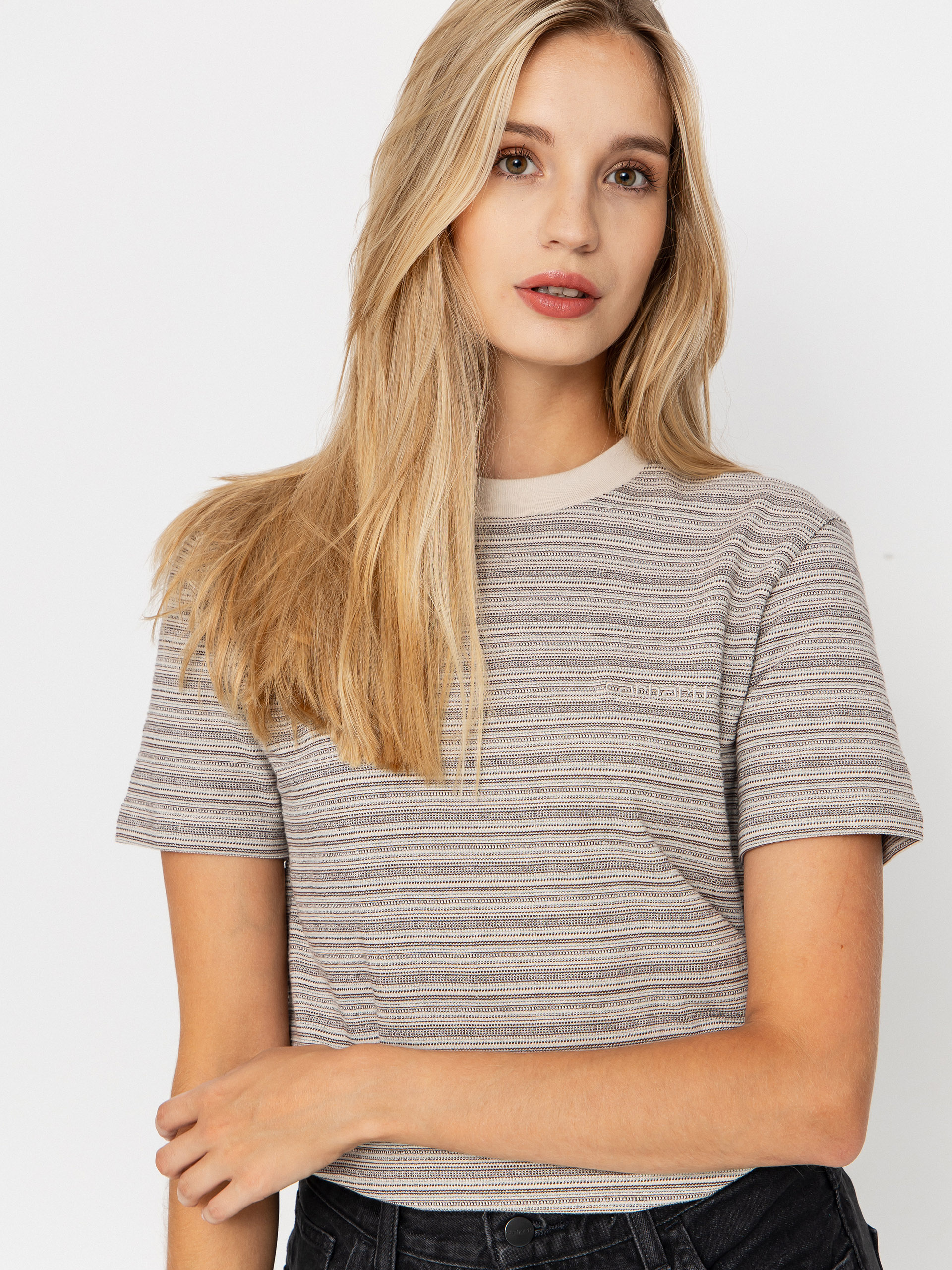 Тениска Carhartt WIP Gellar Wmn (gellar stripe/wax)