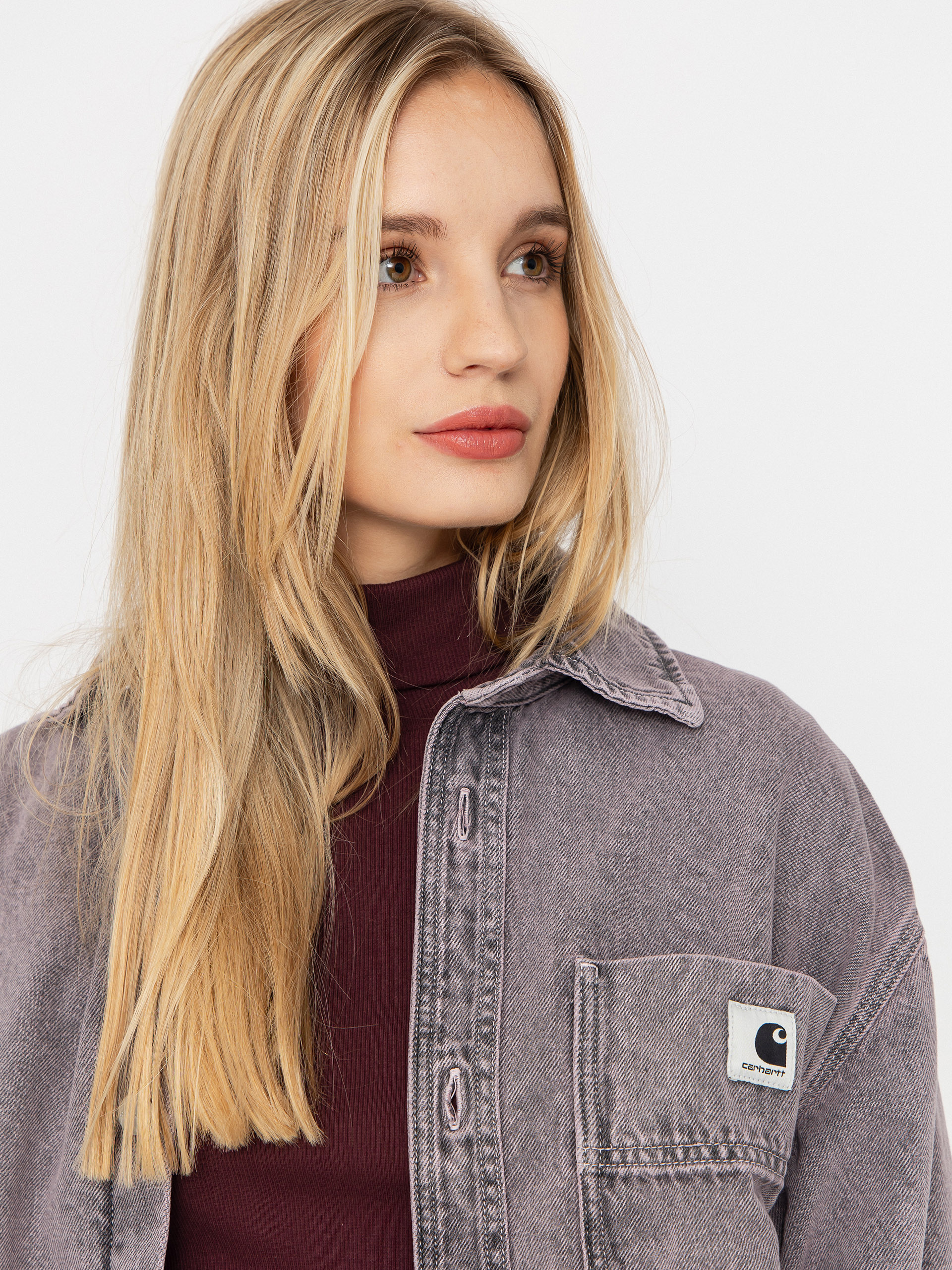 Яке Carhartt WIP Georgia Wmn (black/hortensia/garment dyed)