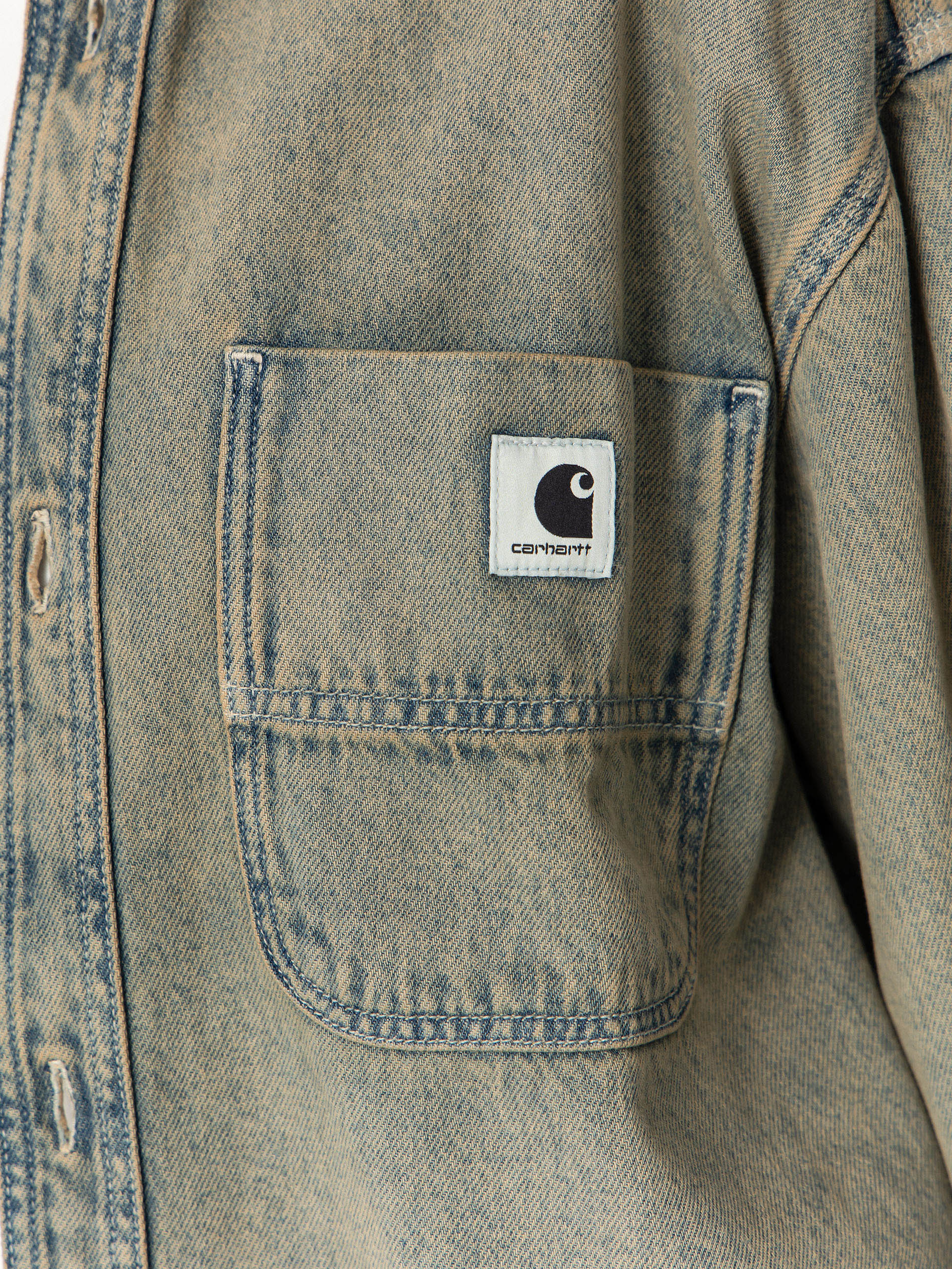 Яке Carhartt WIP Georgia Wmn (blue/leather/garment dyed)