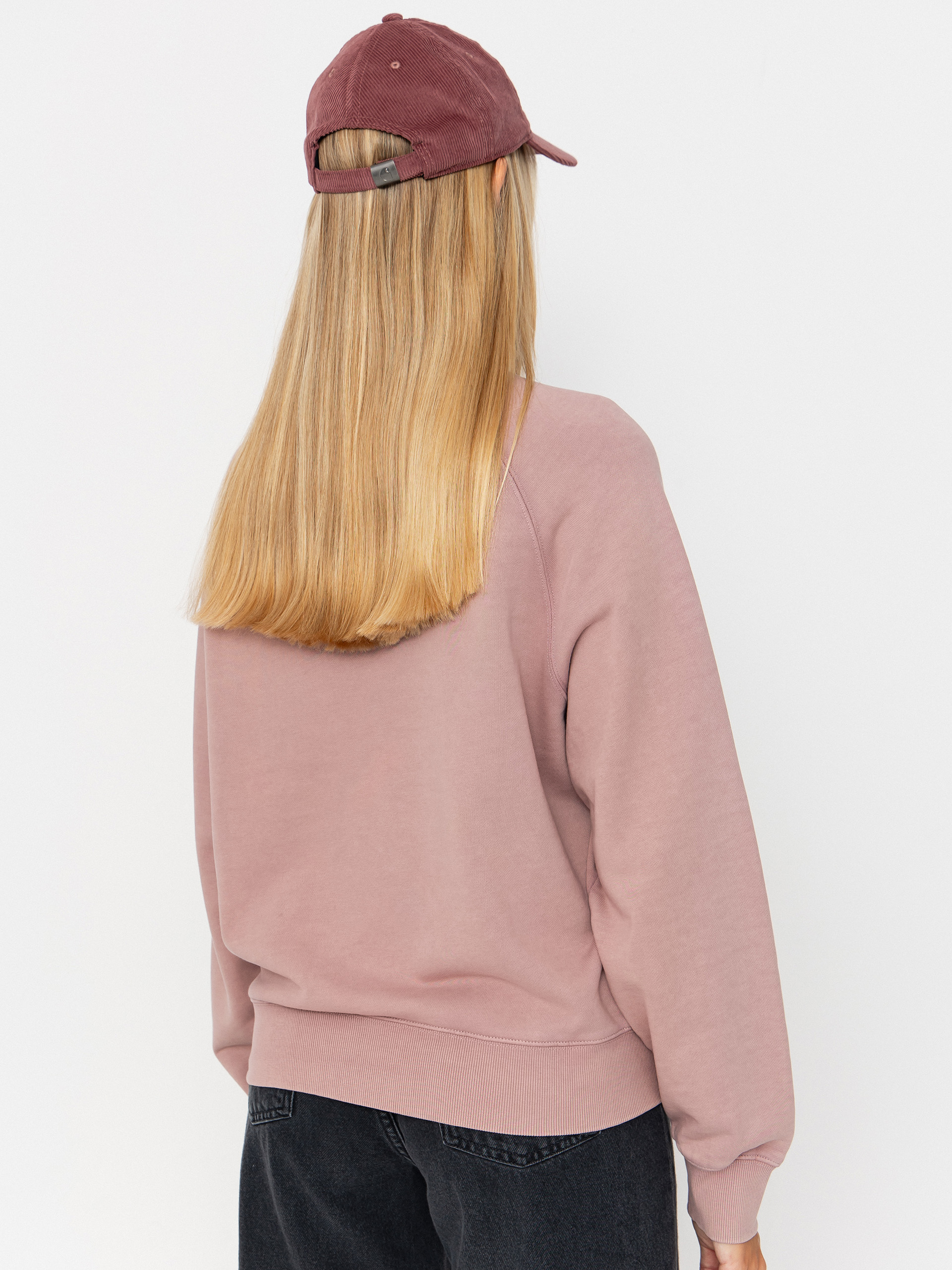 Суитшърт Carhartt WIP Hudson Wmn (daphne/chalk wash)