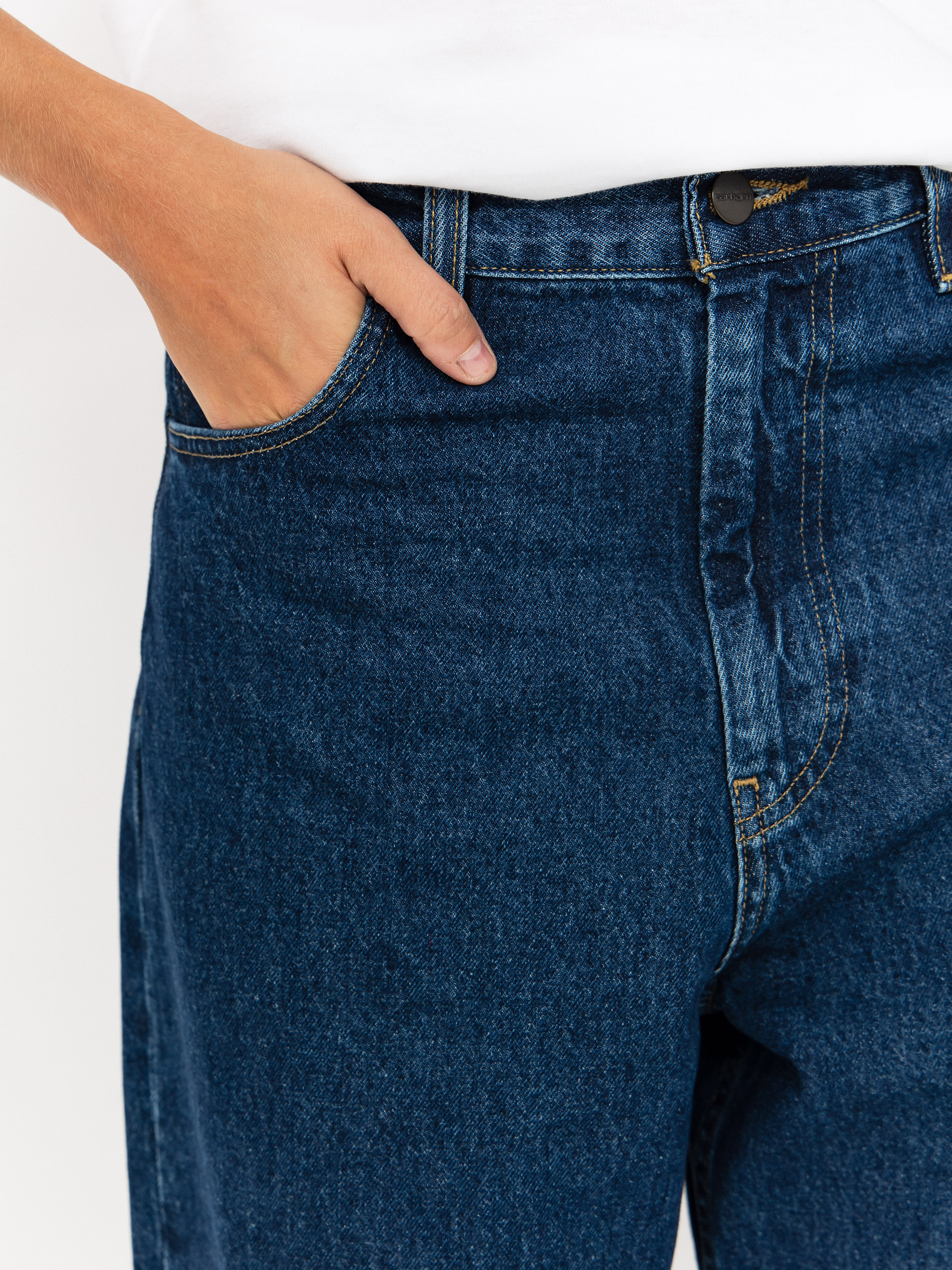 Панталони Carhartt WIP Brandon Wmn (blue/stone washed)