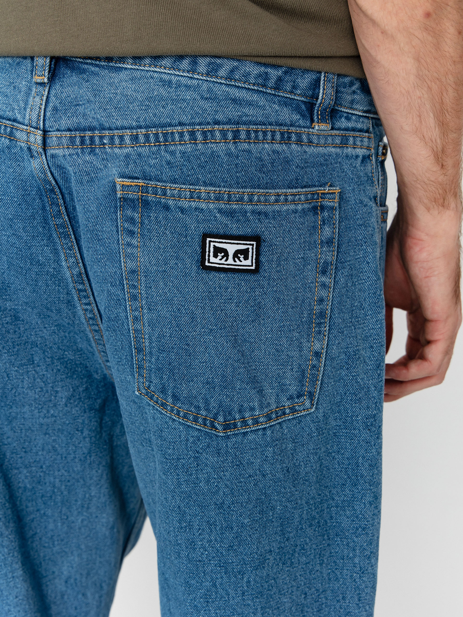 Панталони OBEY Hardwork Denim (light indigo)
