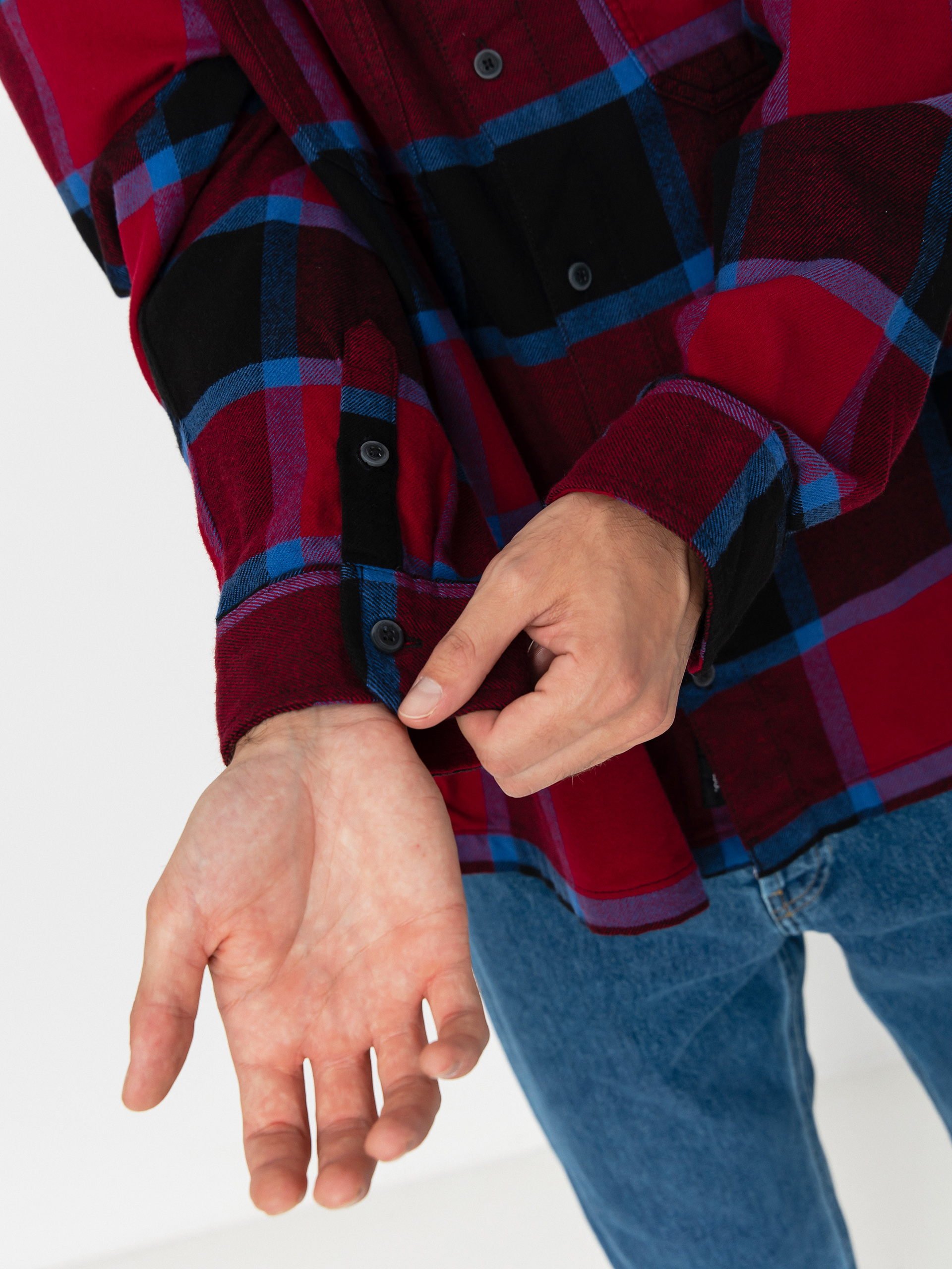 Риза Vans Larkspur Plaid Flannel (bordeaux/black)