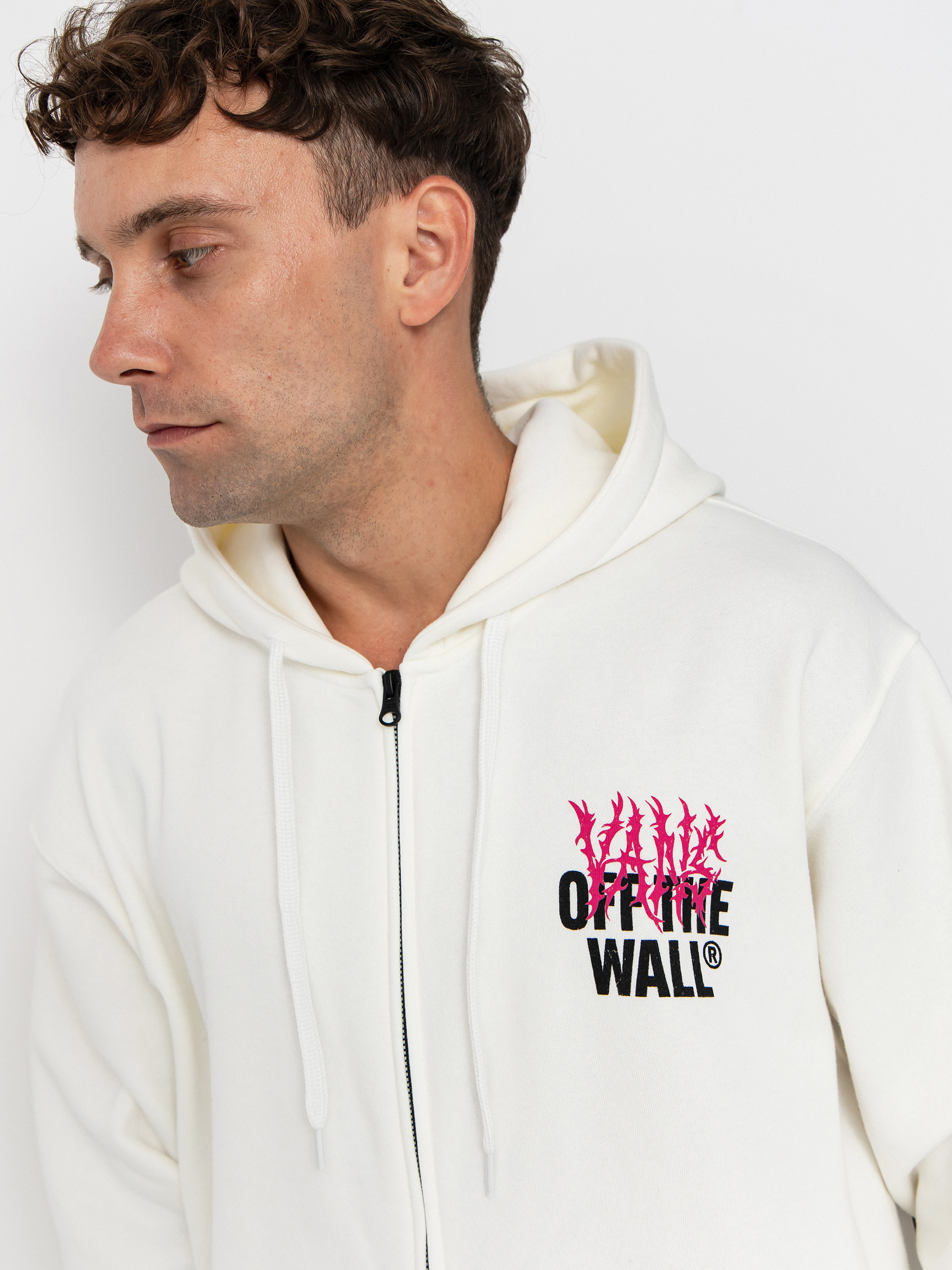 Суитшърт Vans Metal Wall Full Zip (mountain essentials marshmallow)