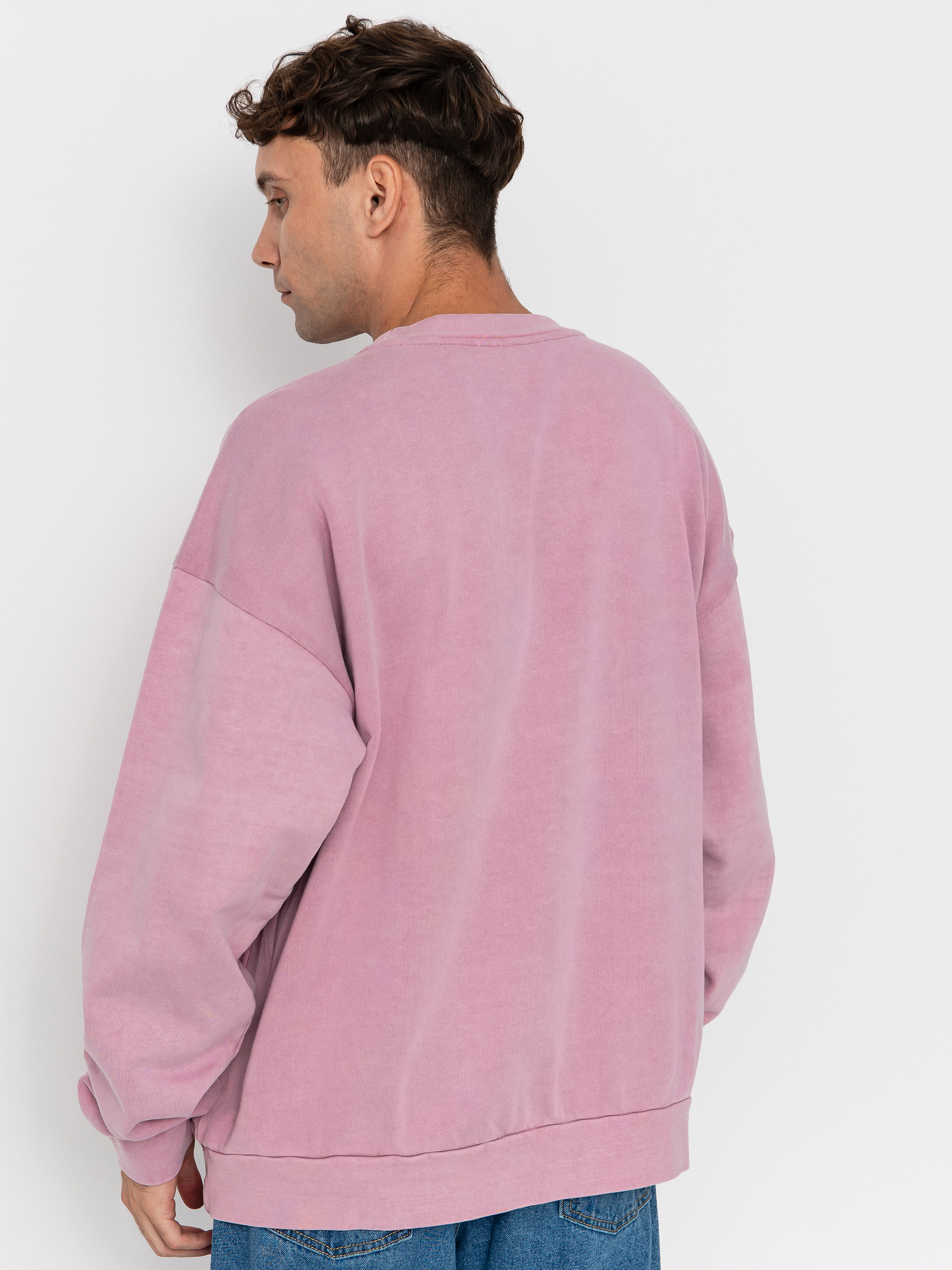 Суитшърт OBEY Lowercase Pigment Crew (pigment lilac)
