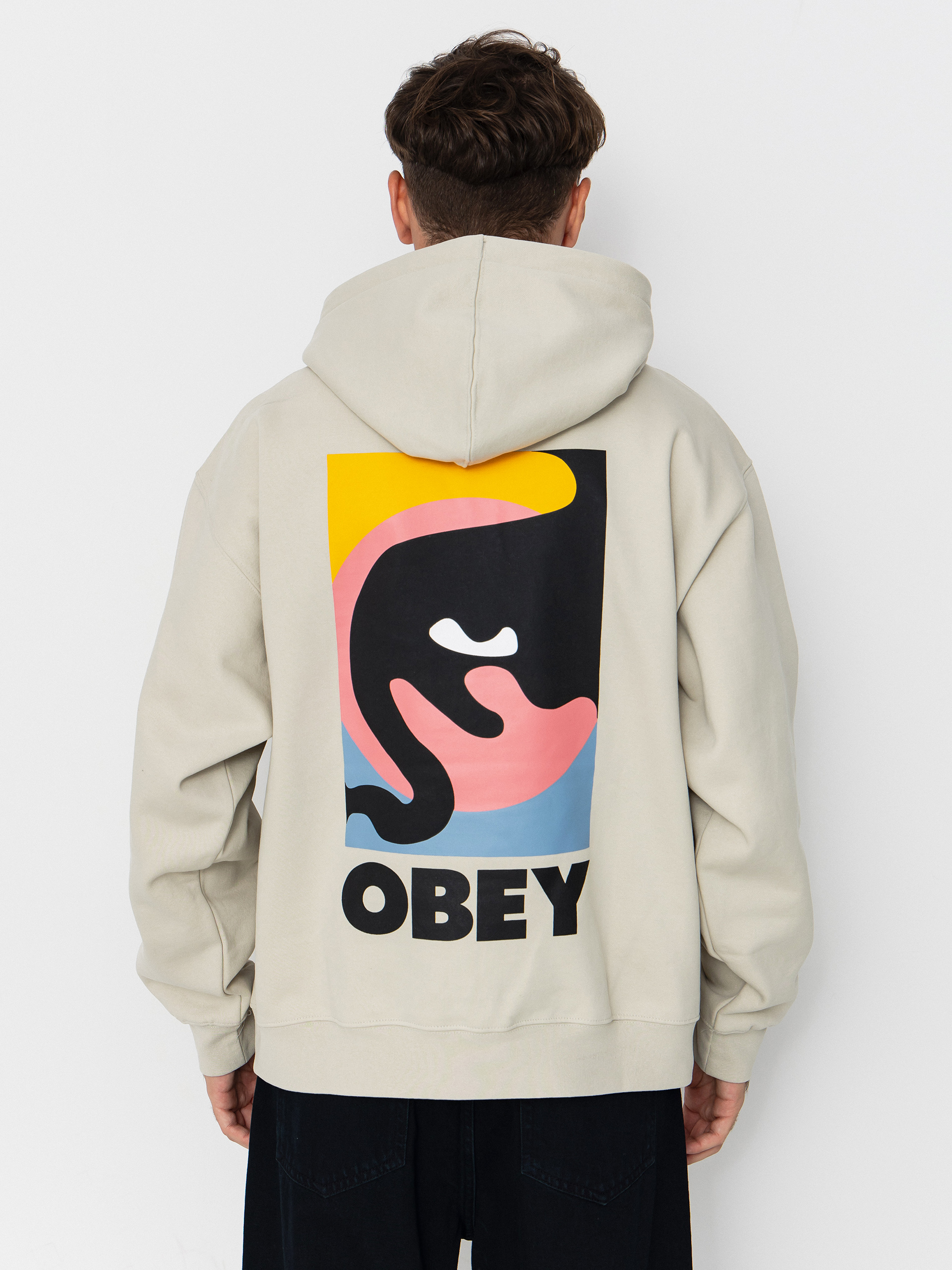Суитшърт OBEY Obey Quarter Icon (moonstruck)