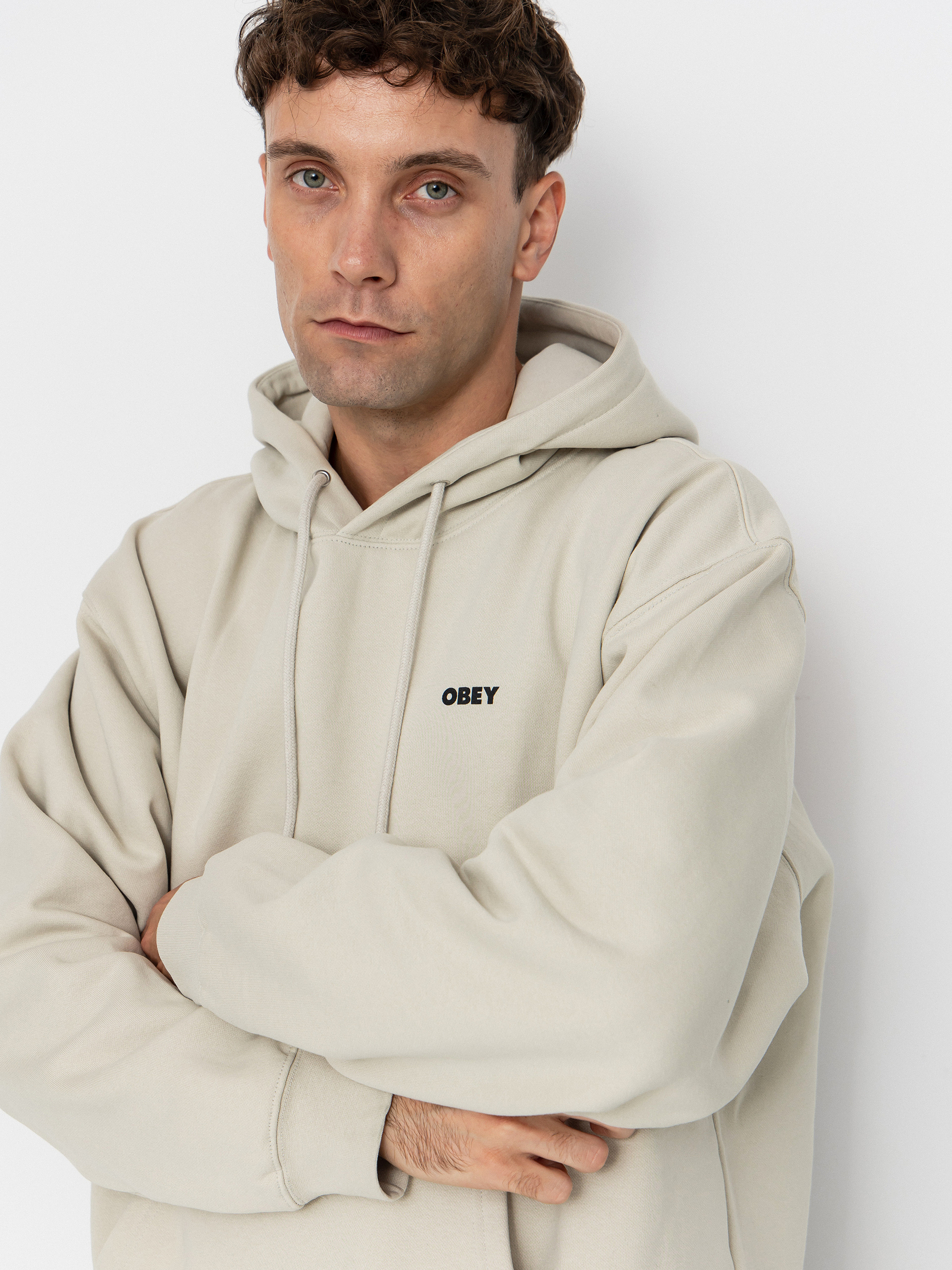 Суитшърт OBEY Obey Quarter Icon (moonstruck)