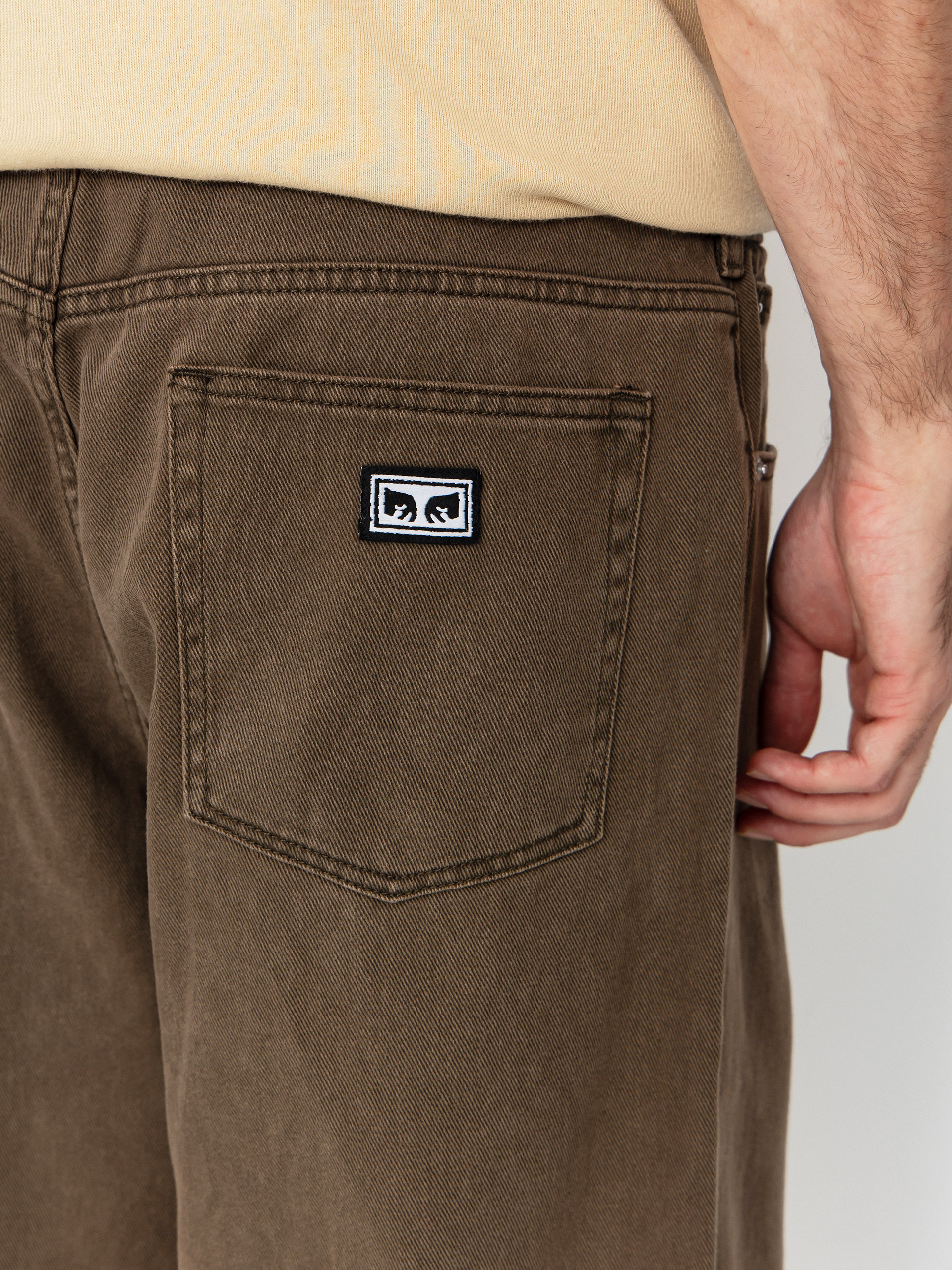 Панталони OBEY Bigwig Baggy Denim (wren faded wash)