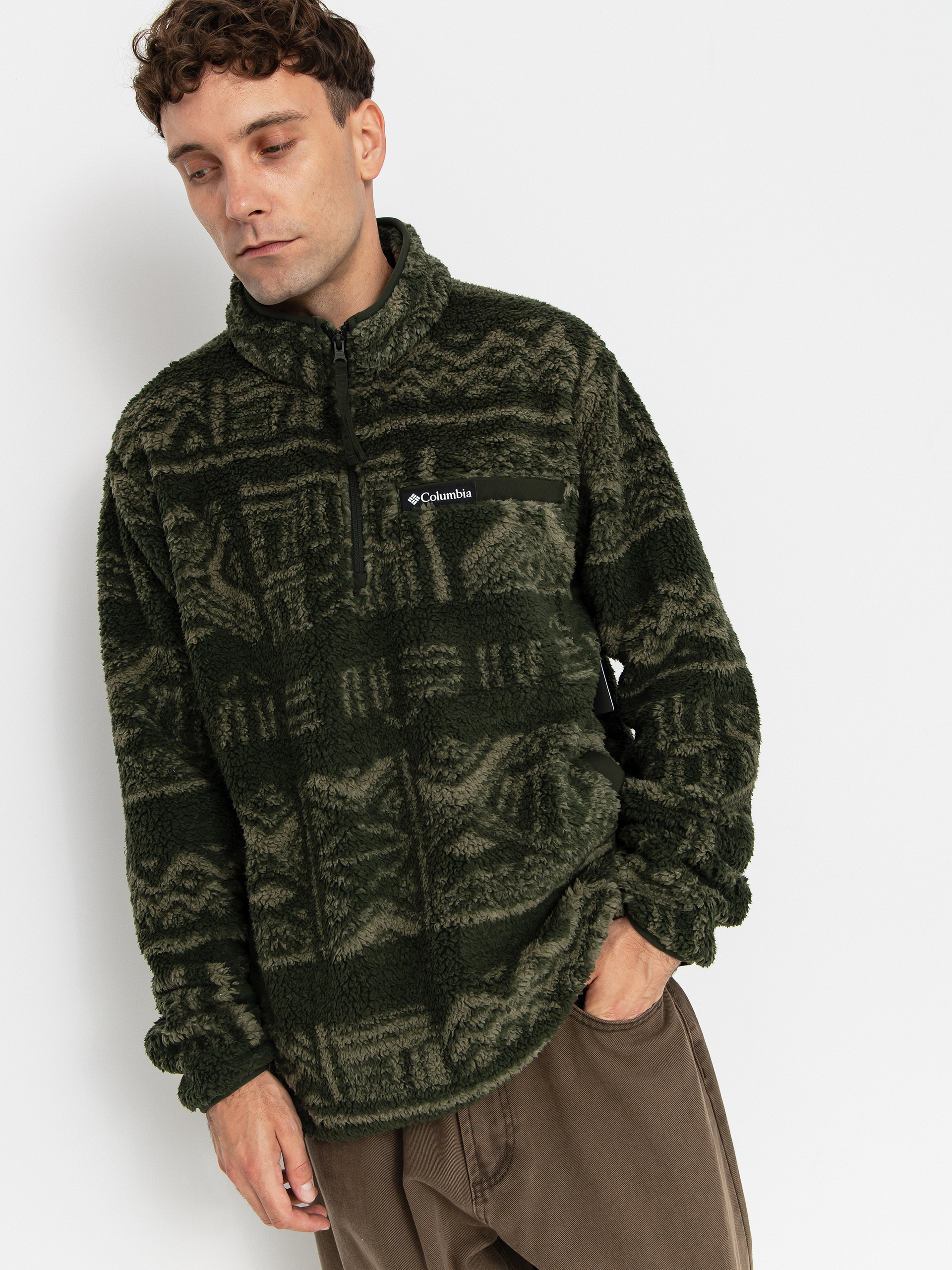 u041fu043eu043bu0430u0440u0435u043du0438 u0441u0443u0438u0442u0448u044au0440u0442 Columbia Rugged Ridge High Pile Half Zip (greenscape deschutes days)