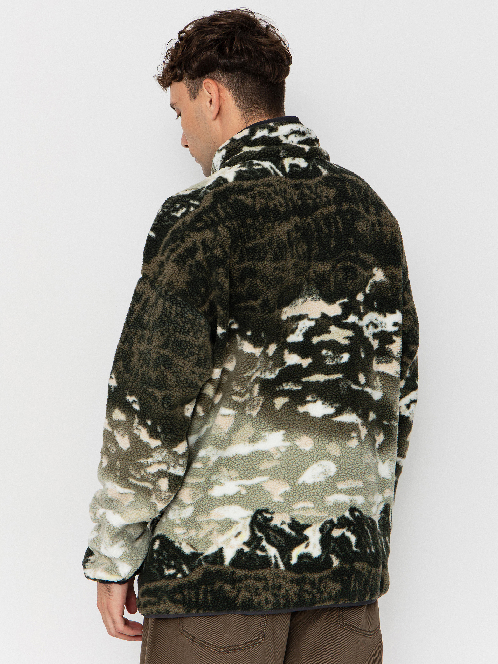 Мъжки Поларени суитшърт Columbia Helvetia II Printed Half Snap (safari sisters)