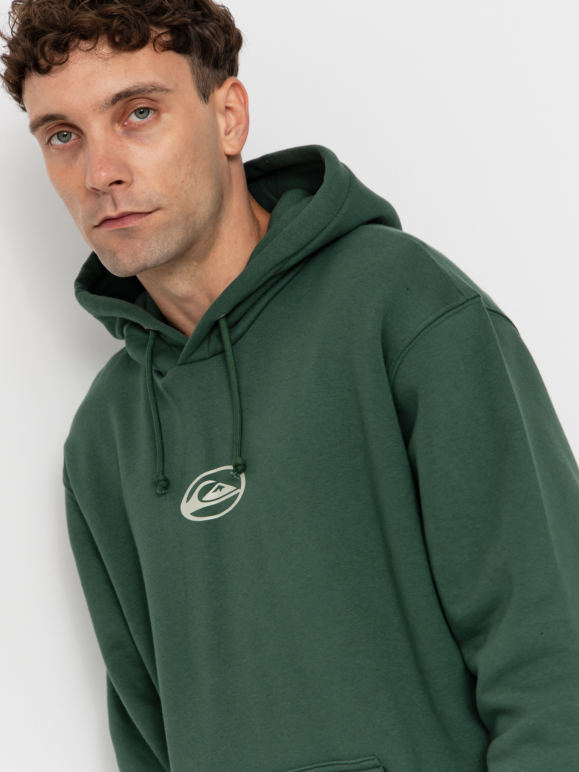 Суитшърт с качулка Quiksilver Salt Water Graphic HD (trekking green)