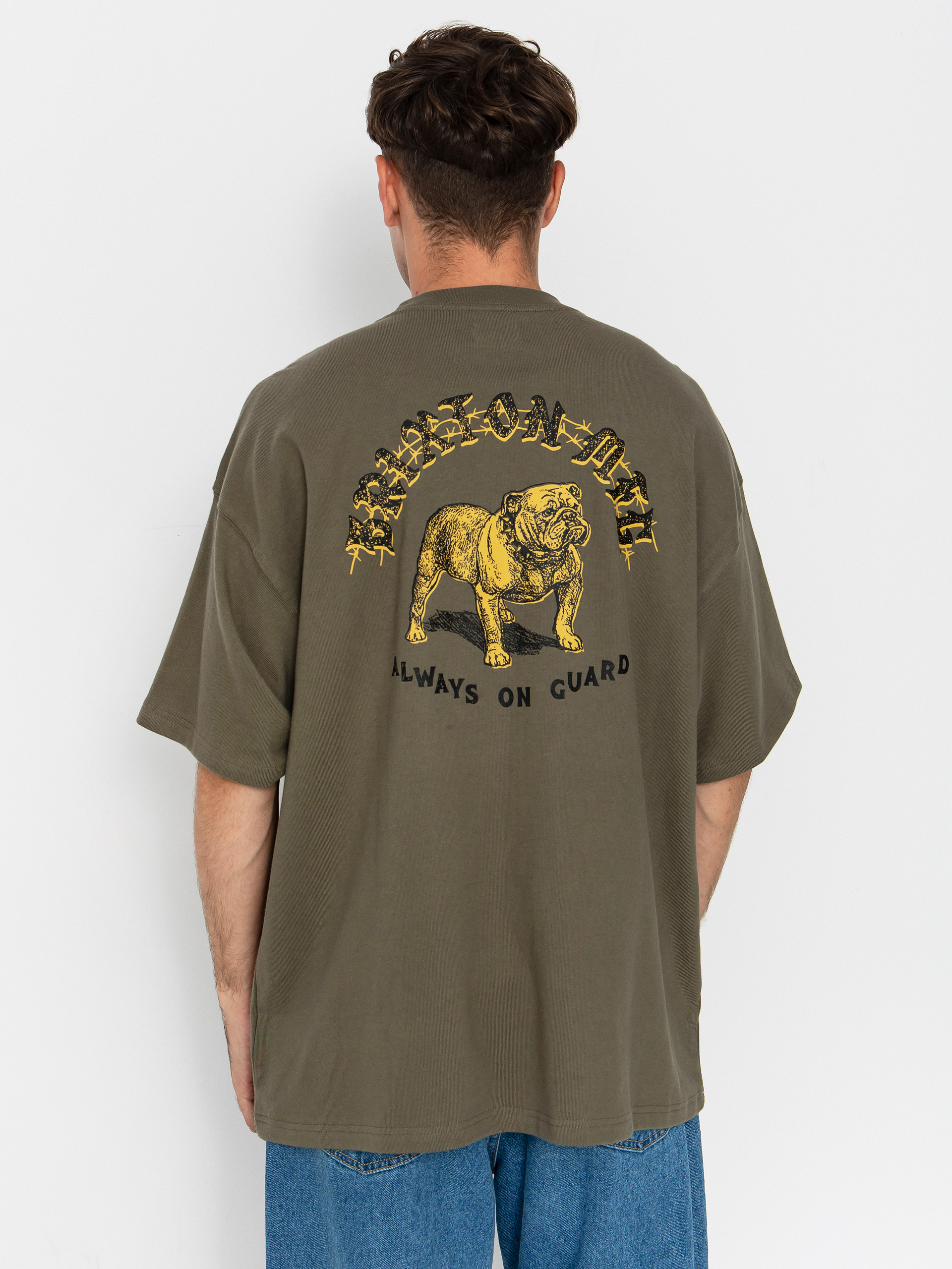 Тениска Brixton Bauer Hw Relaxed (olive surplus classic wash)