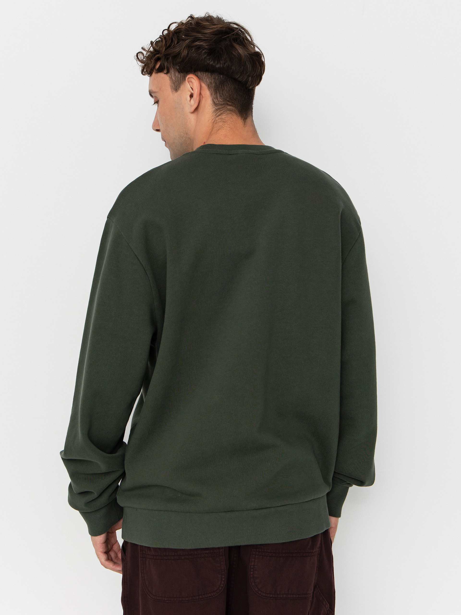 Суитшърт Carhartt WIP Script Embroidery (opuntia/white)