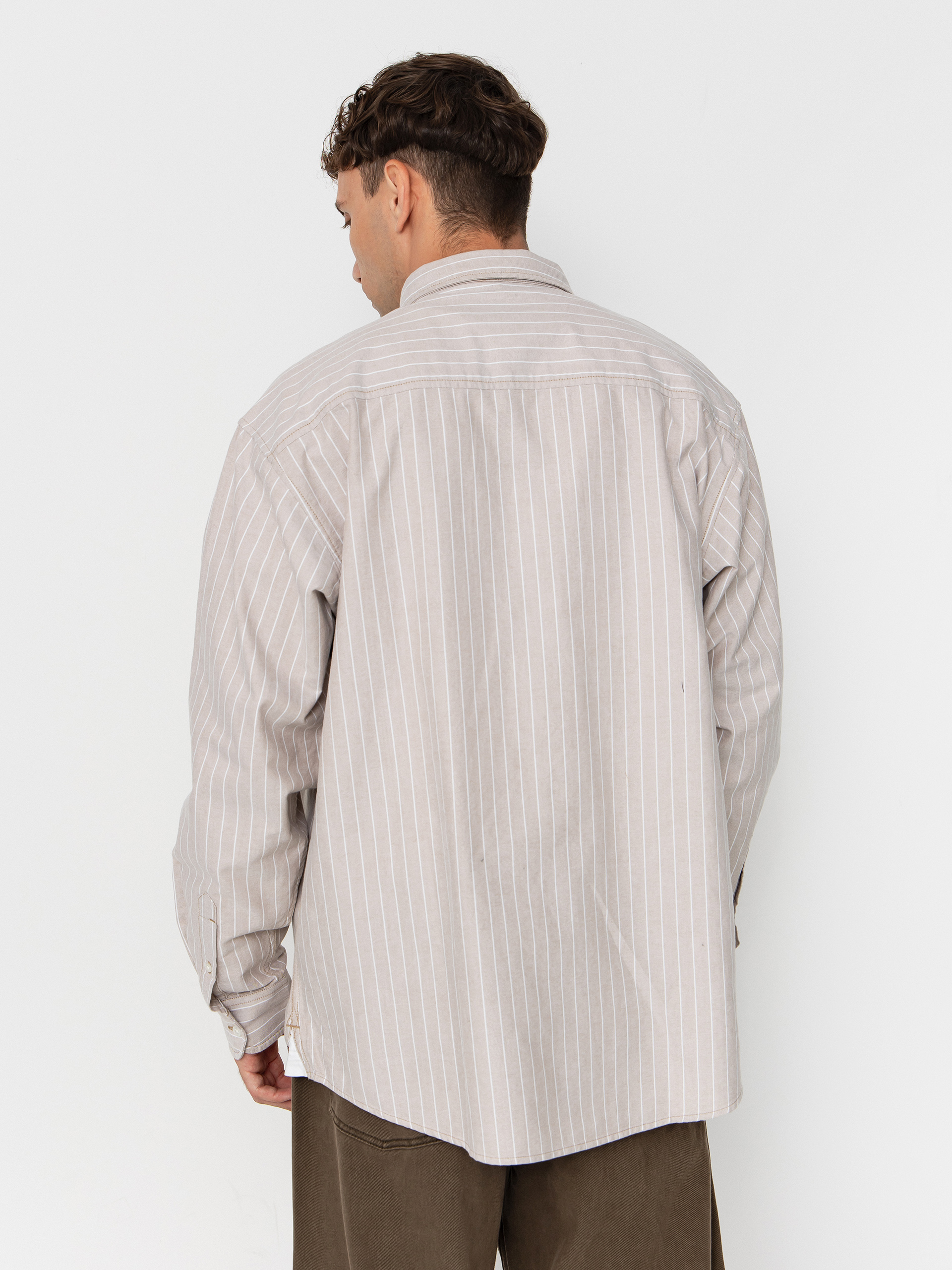 Риза Carhartt WIP Cassel (cassel stripe/peanut/white)