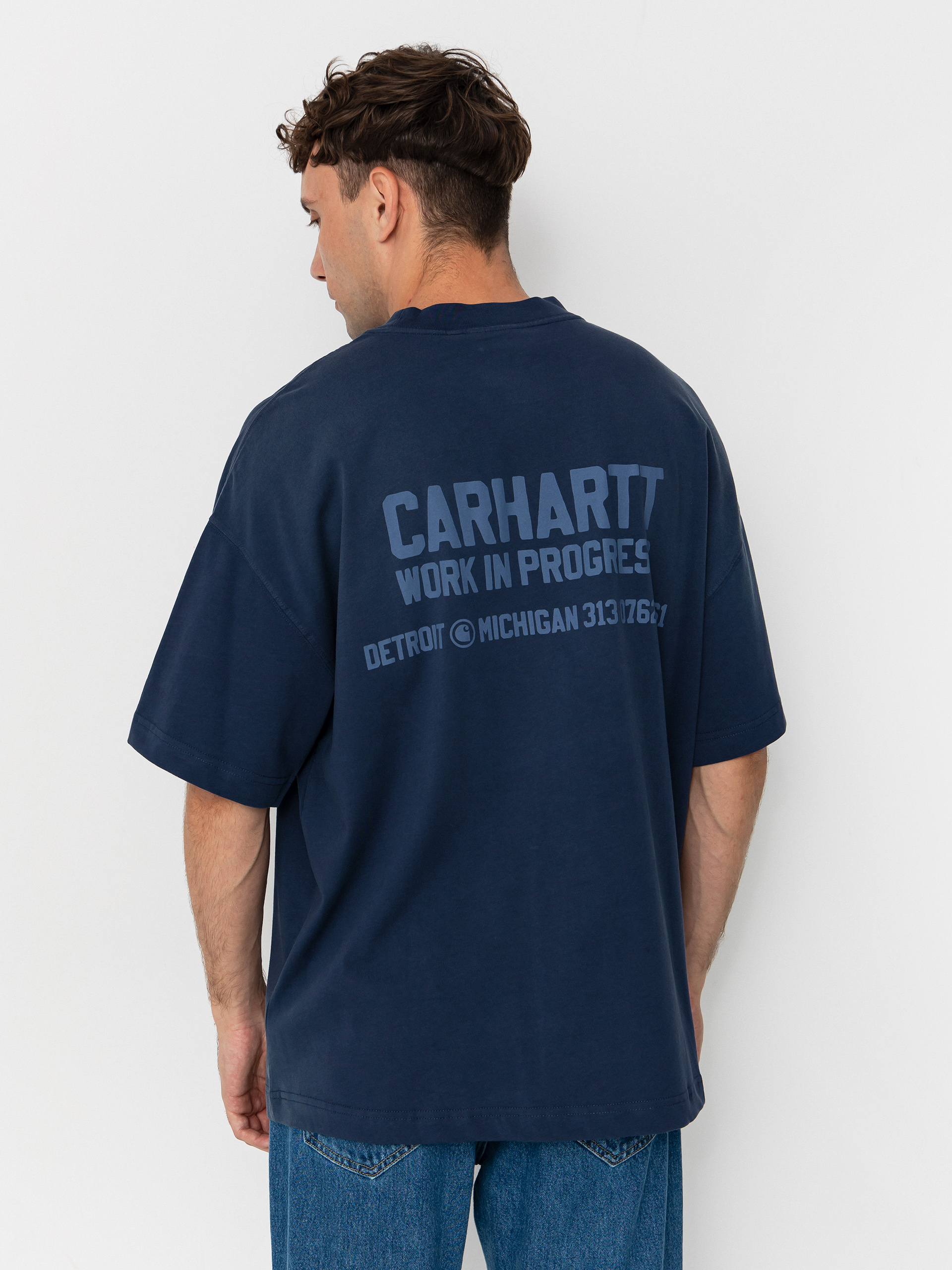 Тениска Carhartt WIP Distance (jupiter/stone dyed)