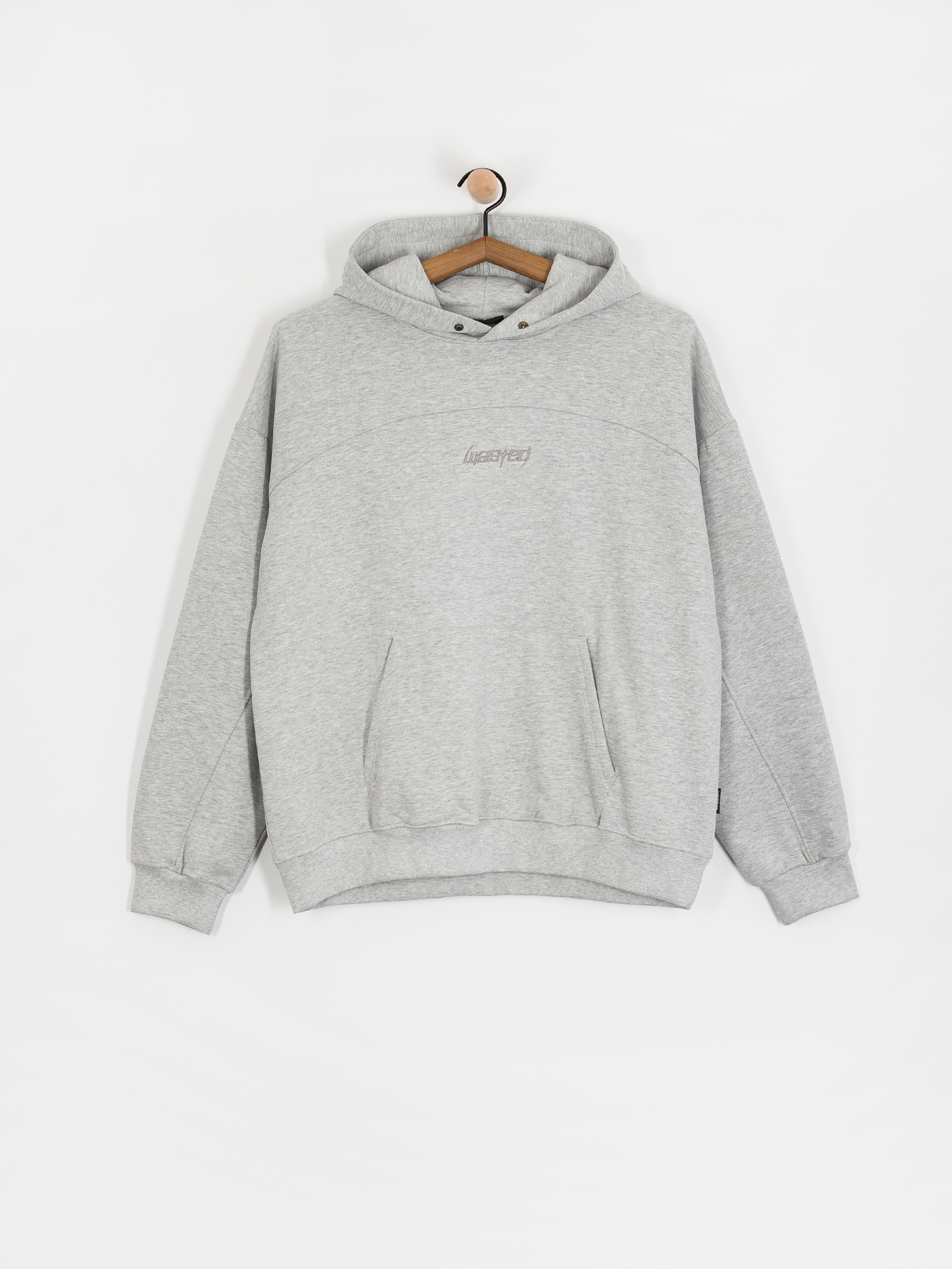 Суитшърт с качулка Wasted Paris Switchblade Boxy HD (ash grey)