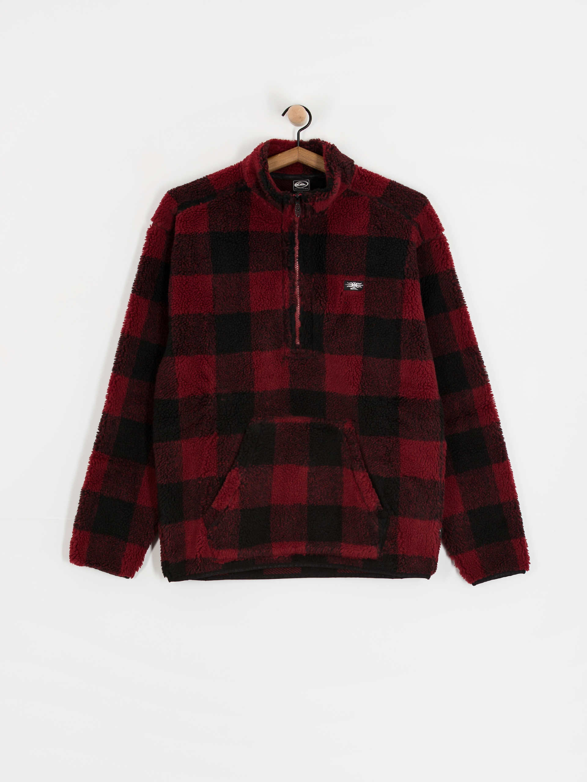 Мъжки Поларени суитшърт Quiksilver Mercury Woodlands Sherpa (woodlands biking red)