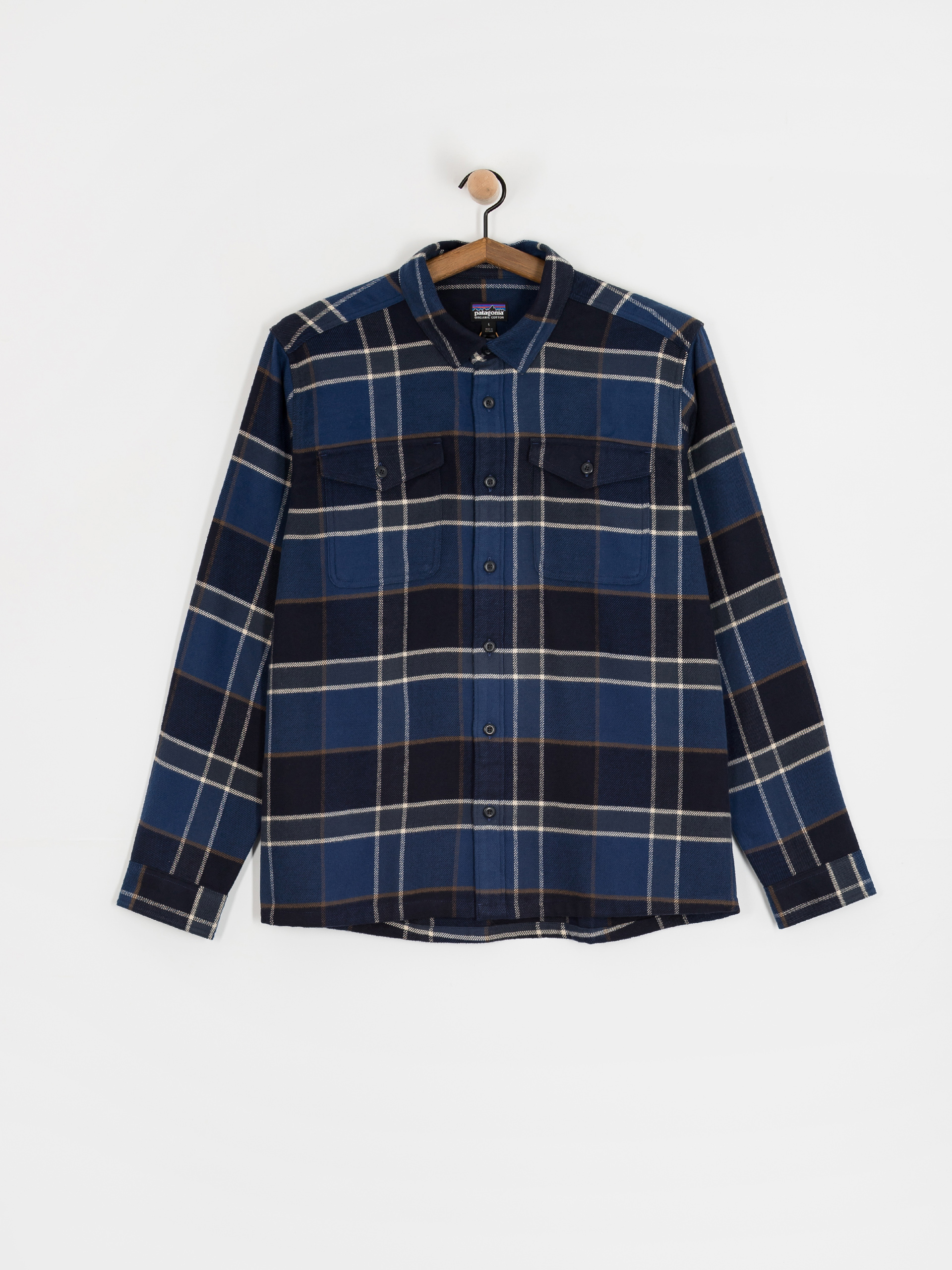 Риза Patagonia Fjord Flannel (cycles sunken blue)