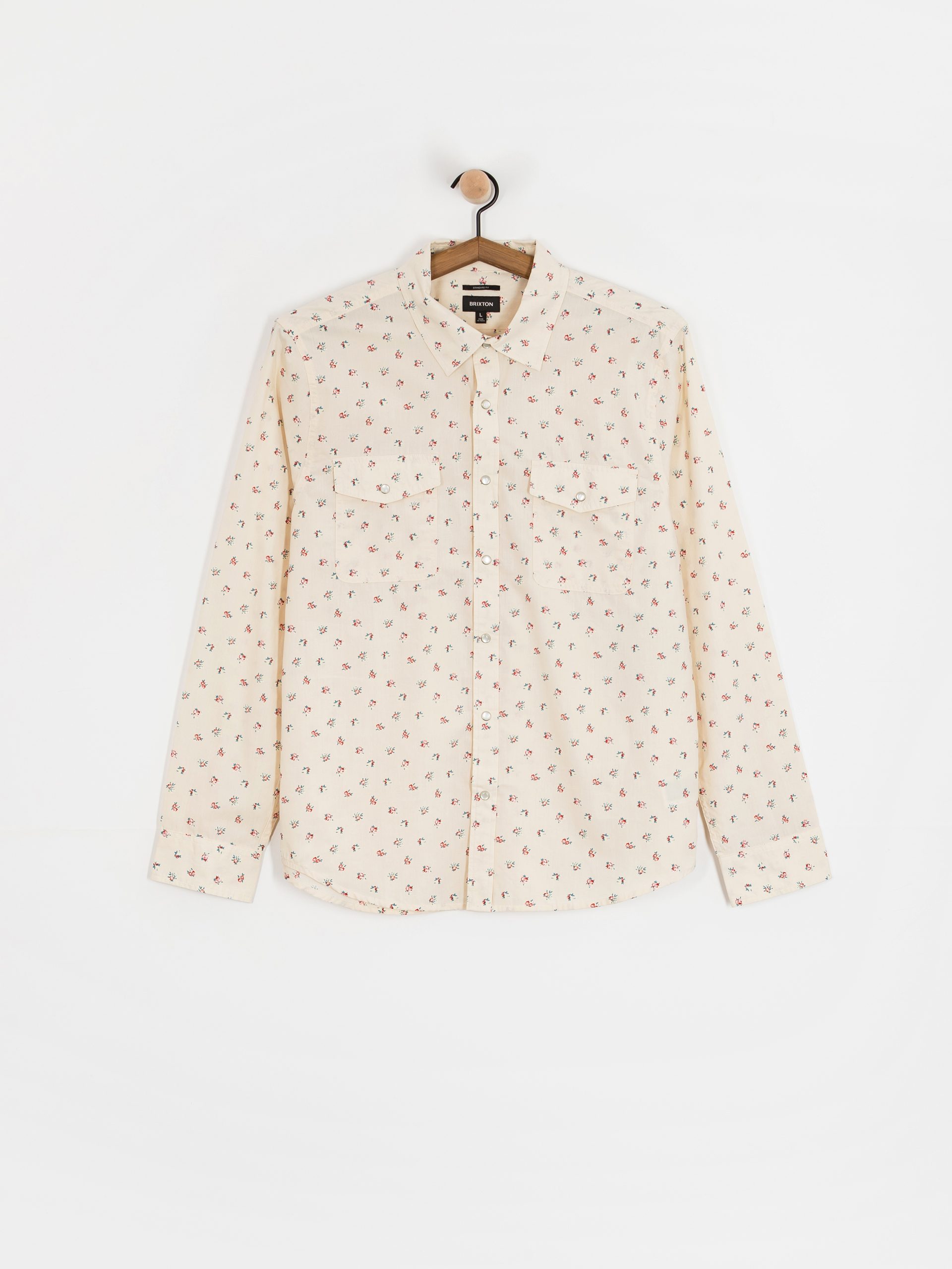 Риза Brixton Wayne Wvn Ls (whitecap)