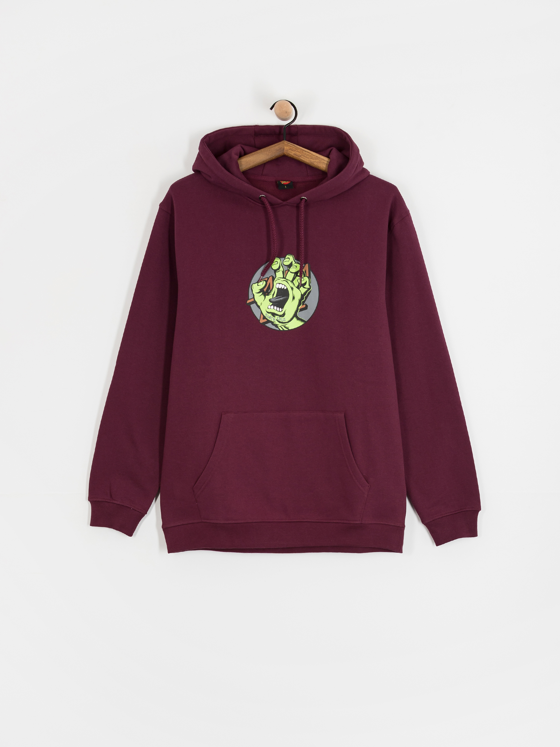 Суитшърт Santa Cruz Hand Dot Front (dark cherry)