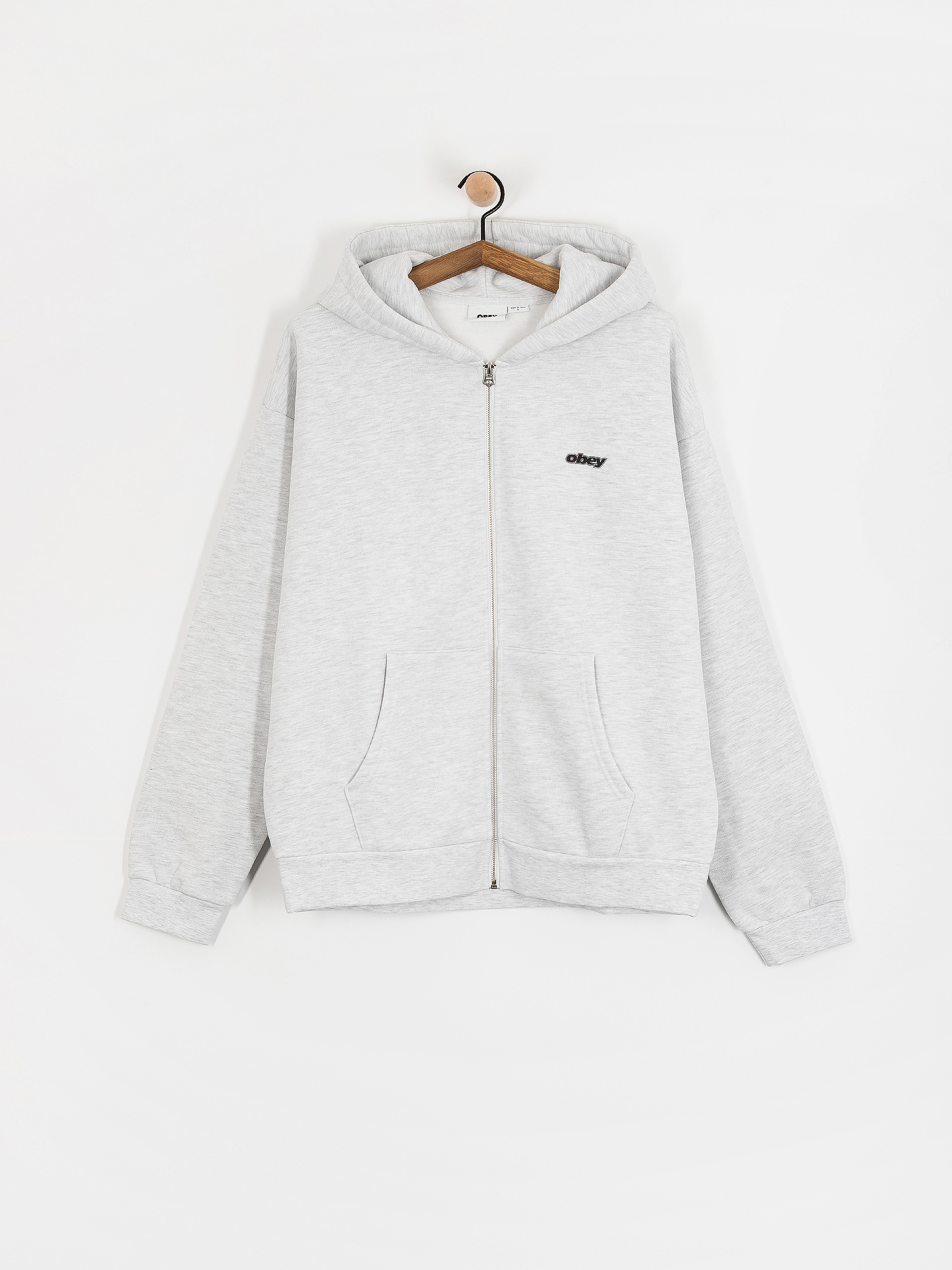 Суитшърт с качулка OBEY Gaze Extra Heavy ZHD (ash grey)