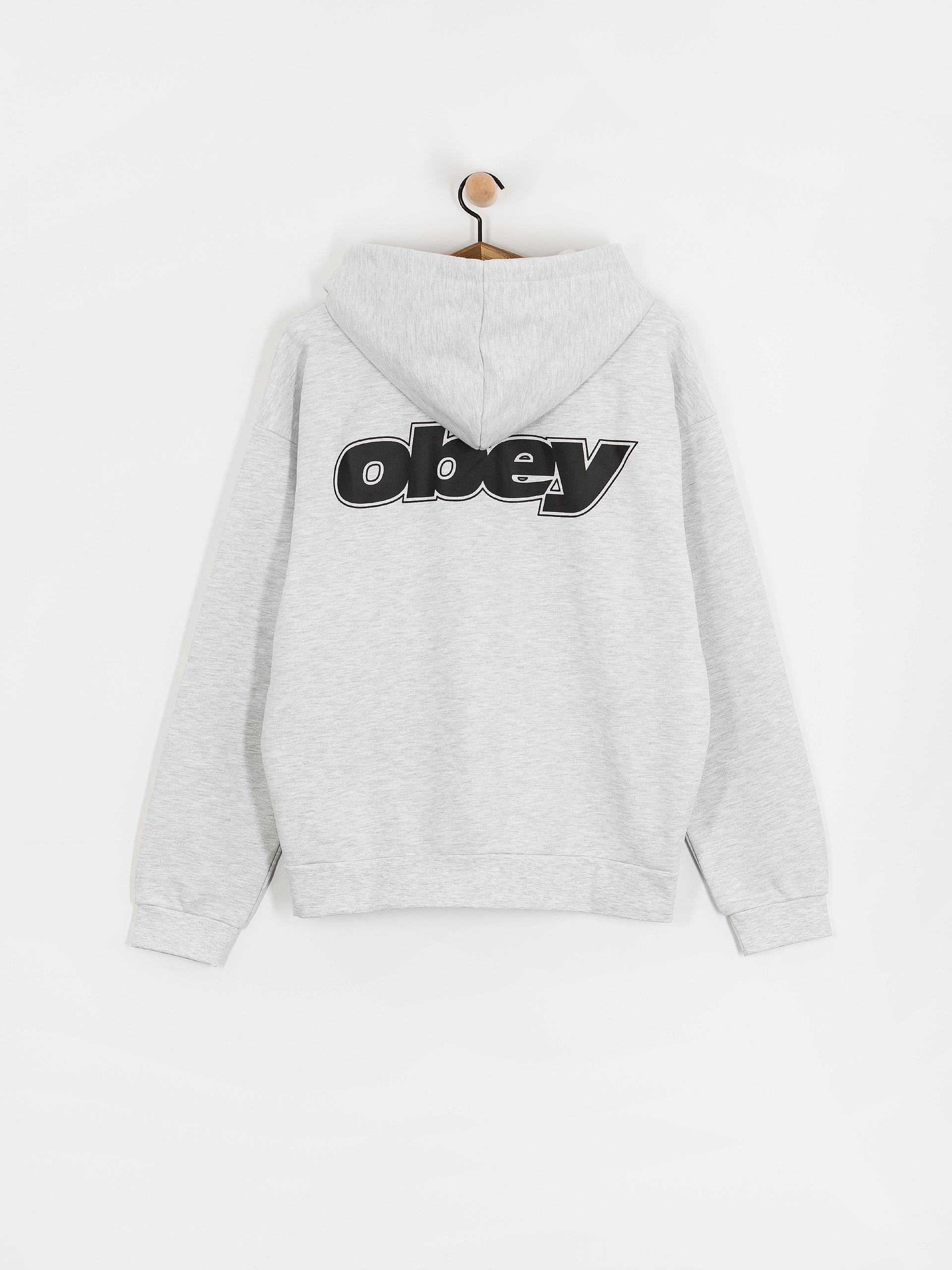 Суитшърт с качулка OBEY Gaze Extra Heavy ZHD (ash grey)