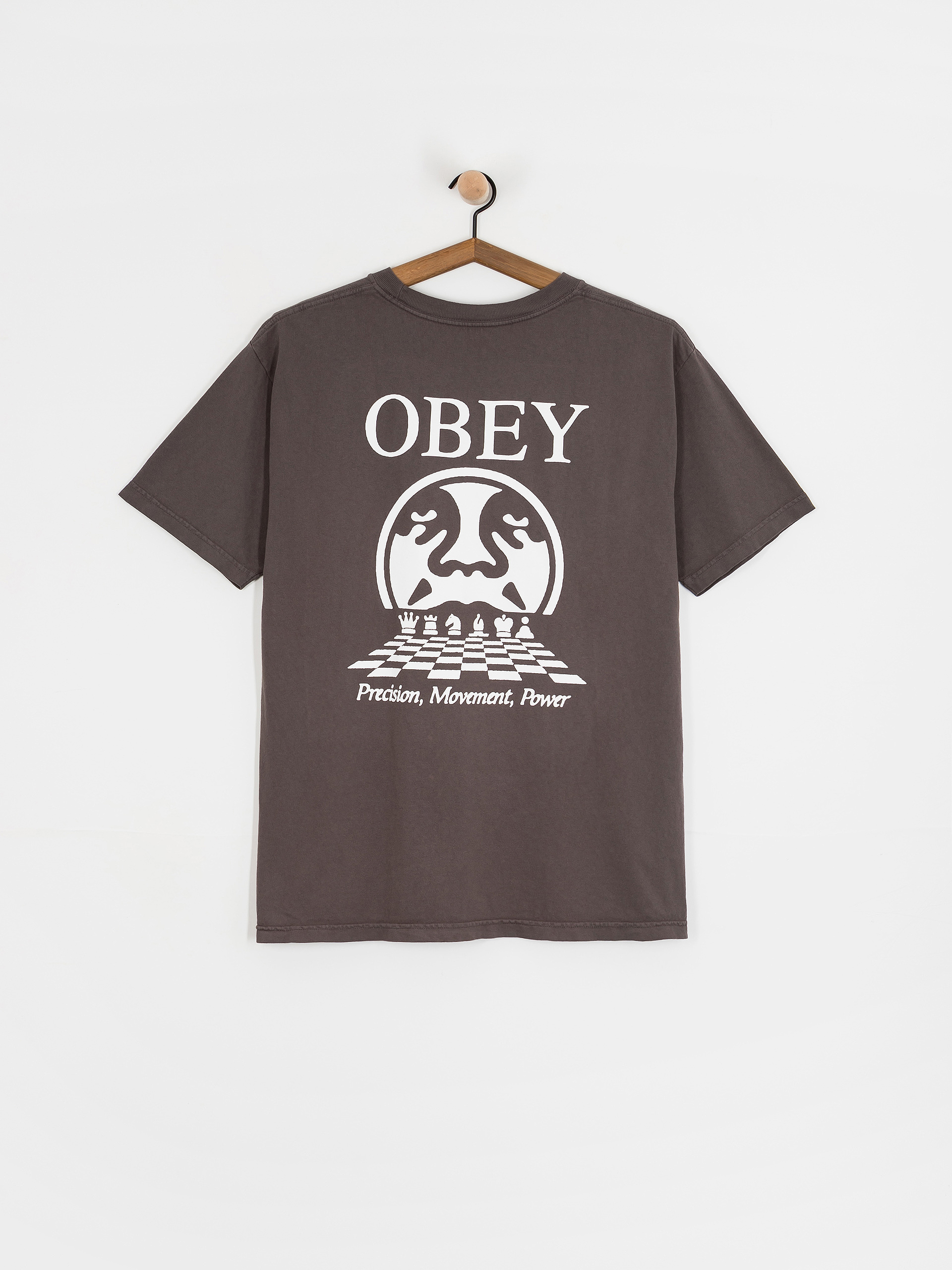 Тениска OBEY Obey Precision (pigment dusty black)