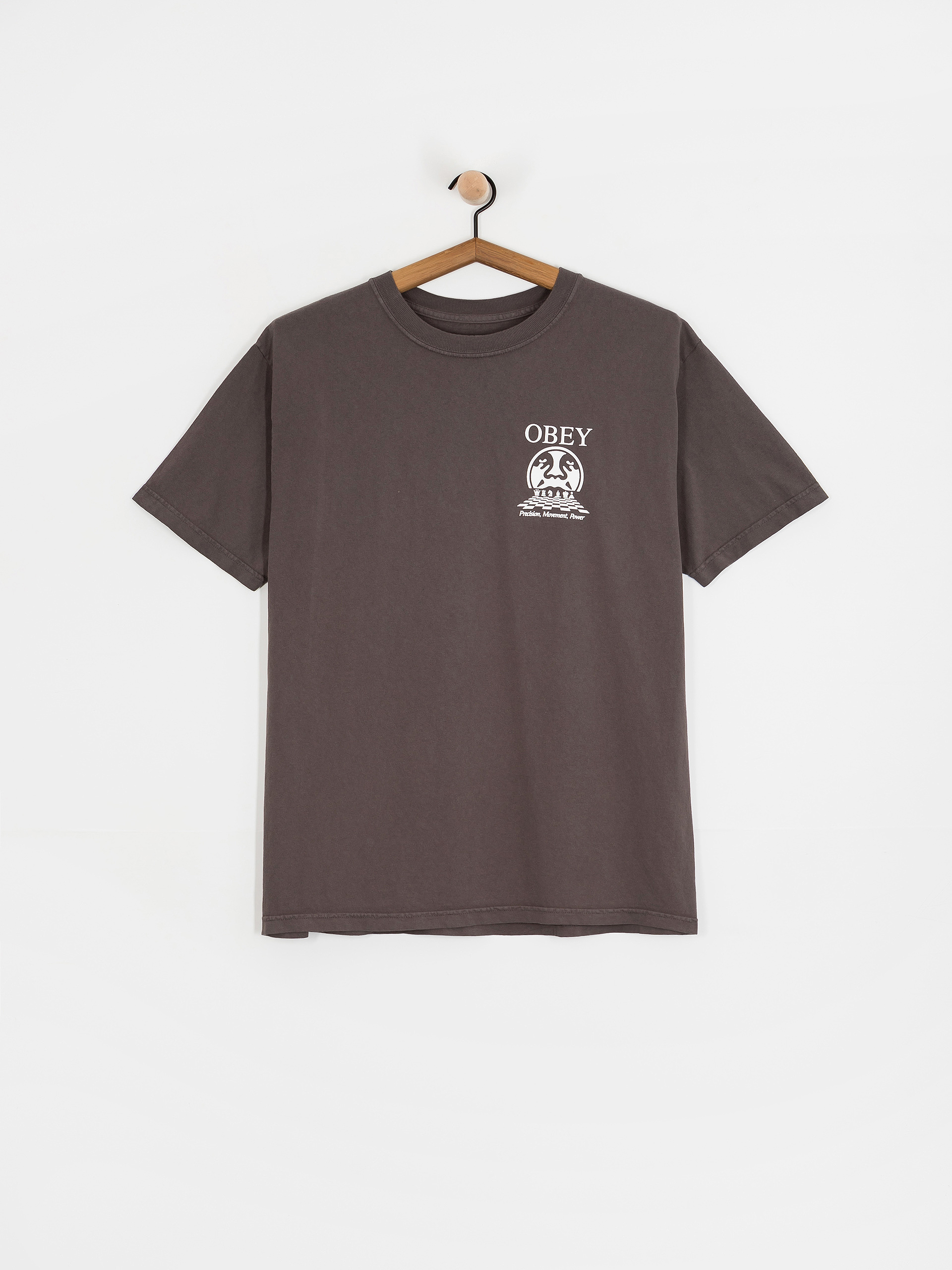 Тениска OBEY Obey Precision (pigment dusty black)