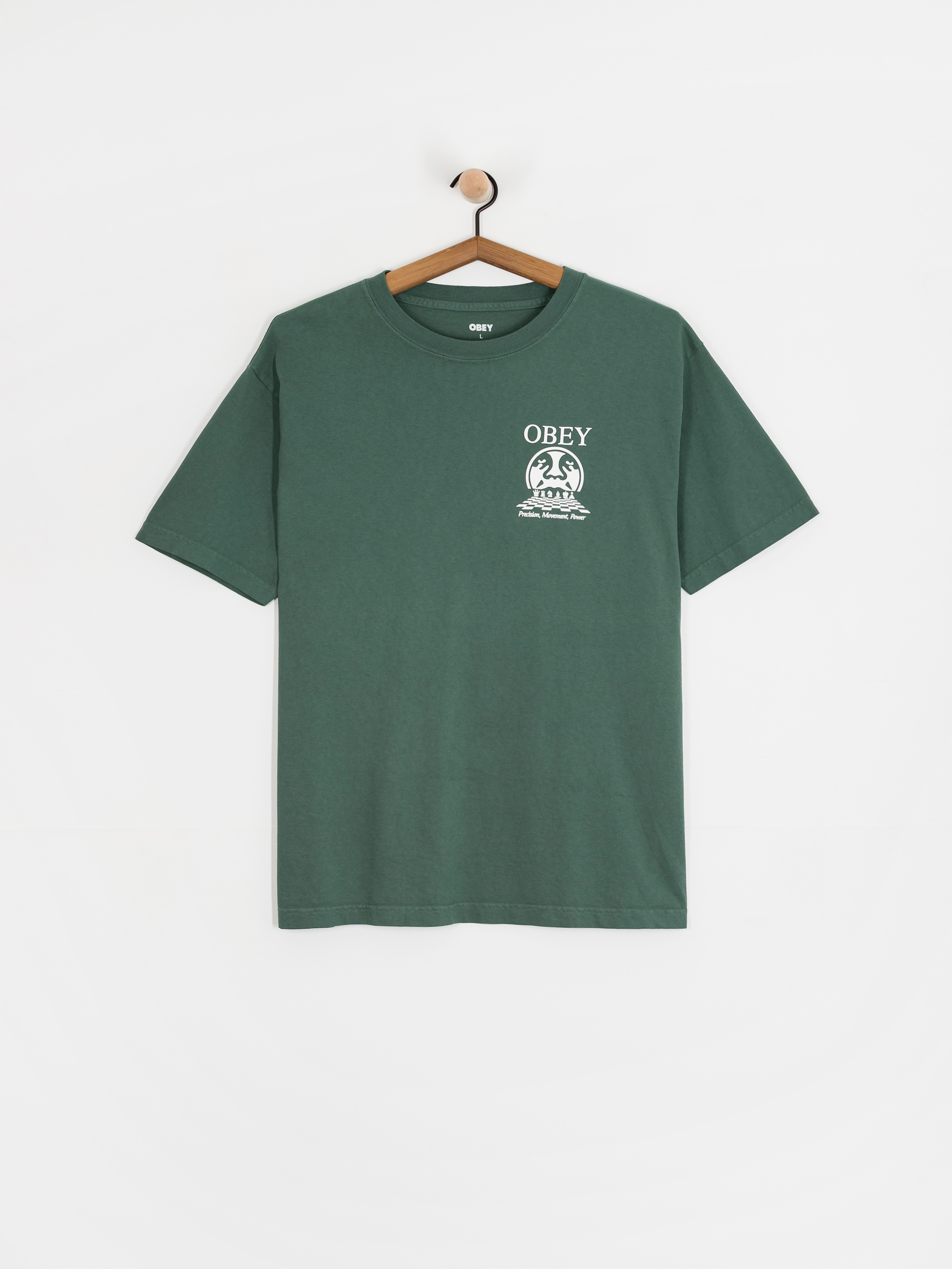 Тениска OBEY Obey Precision (pigment rainforest)