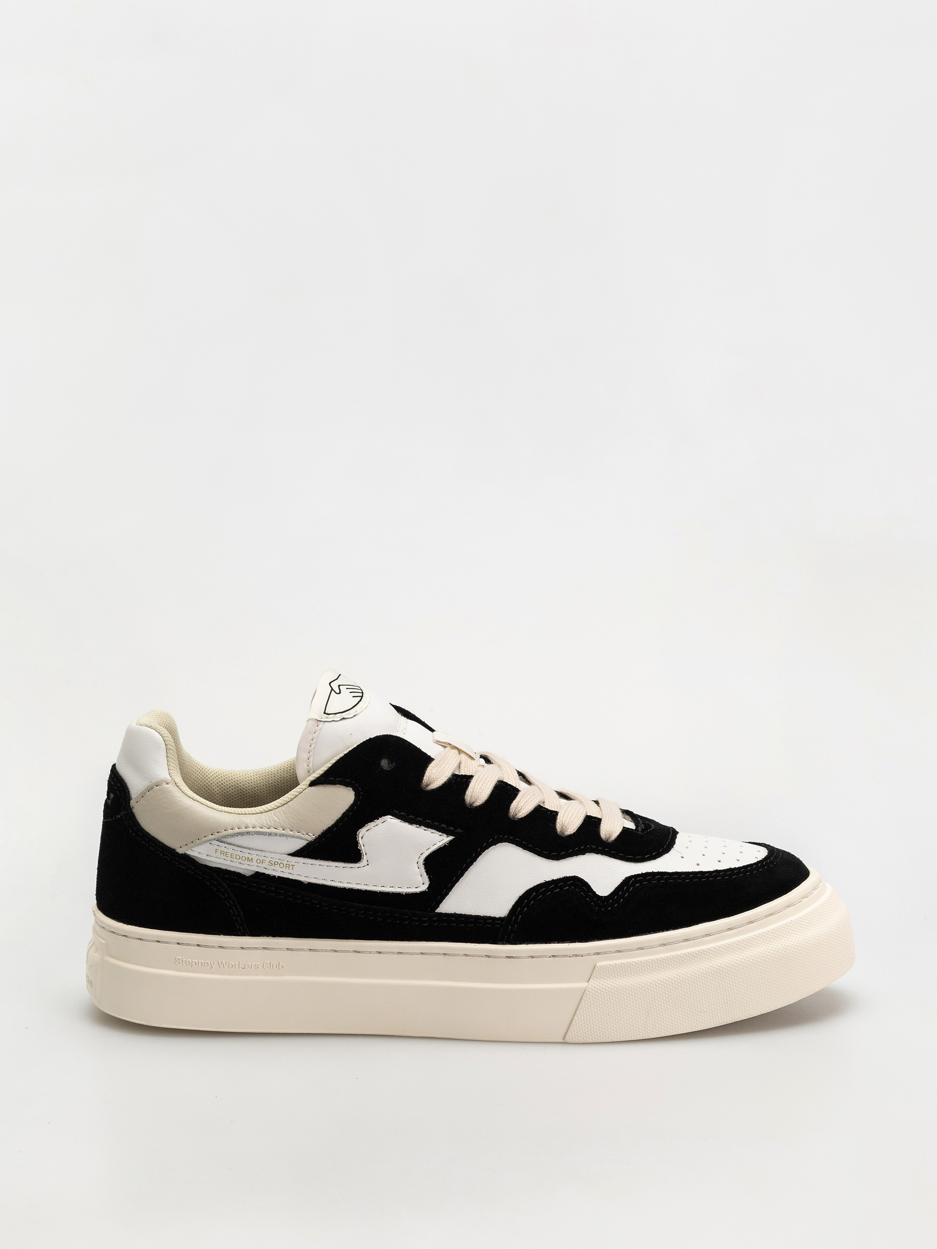 u041eu0431u0443u0432u043au0438 Stepney Workers Club Pearl S-Strike (suede leather black white)